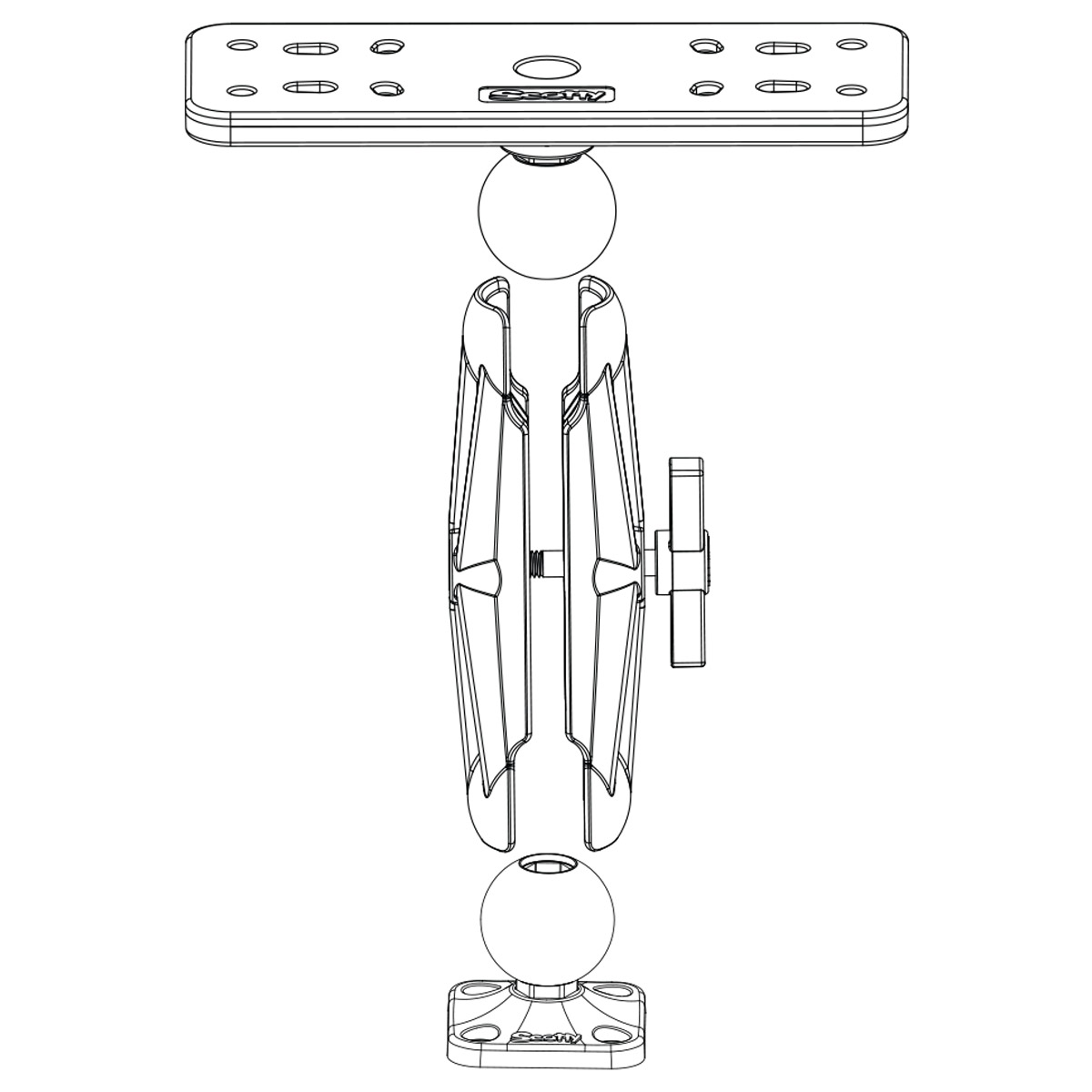 Scotty 161 1,5 Inch Ball System Arms