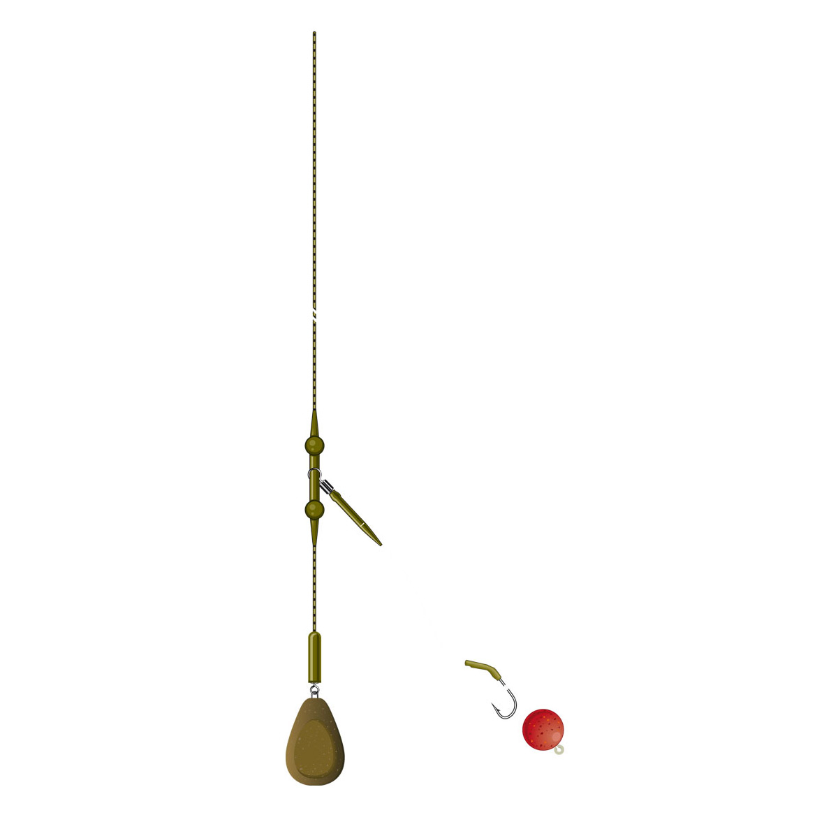 PB Downforce Tungsten X Small Heli Chod Rubbers & Beads