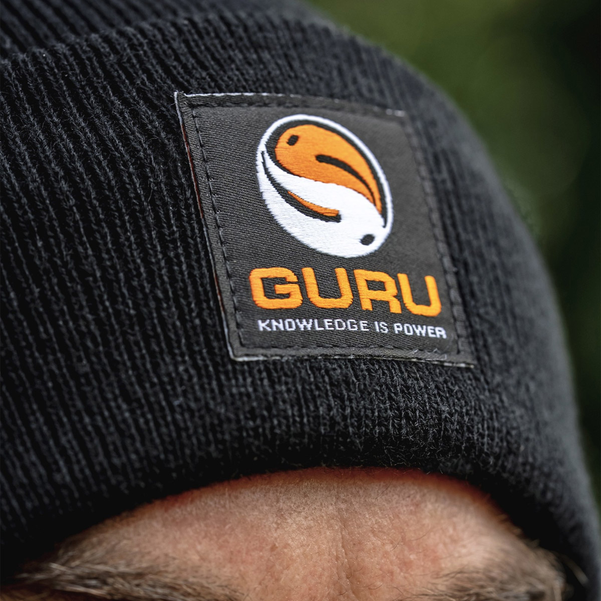 Guru Black Patch Beanie