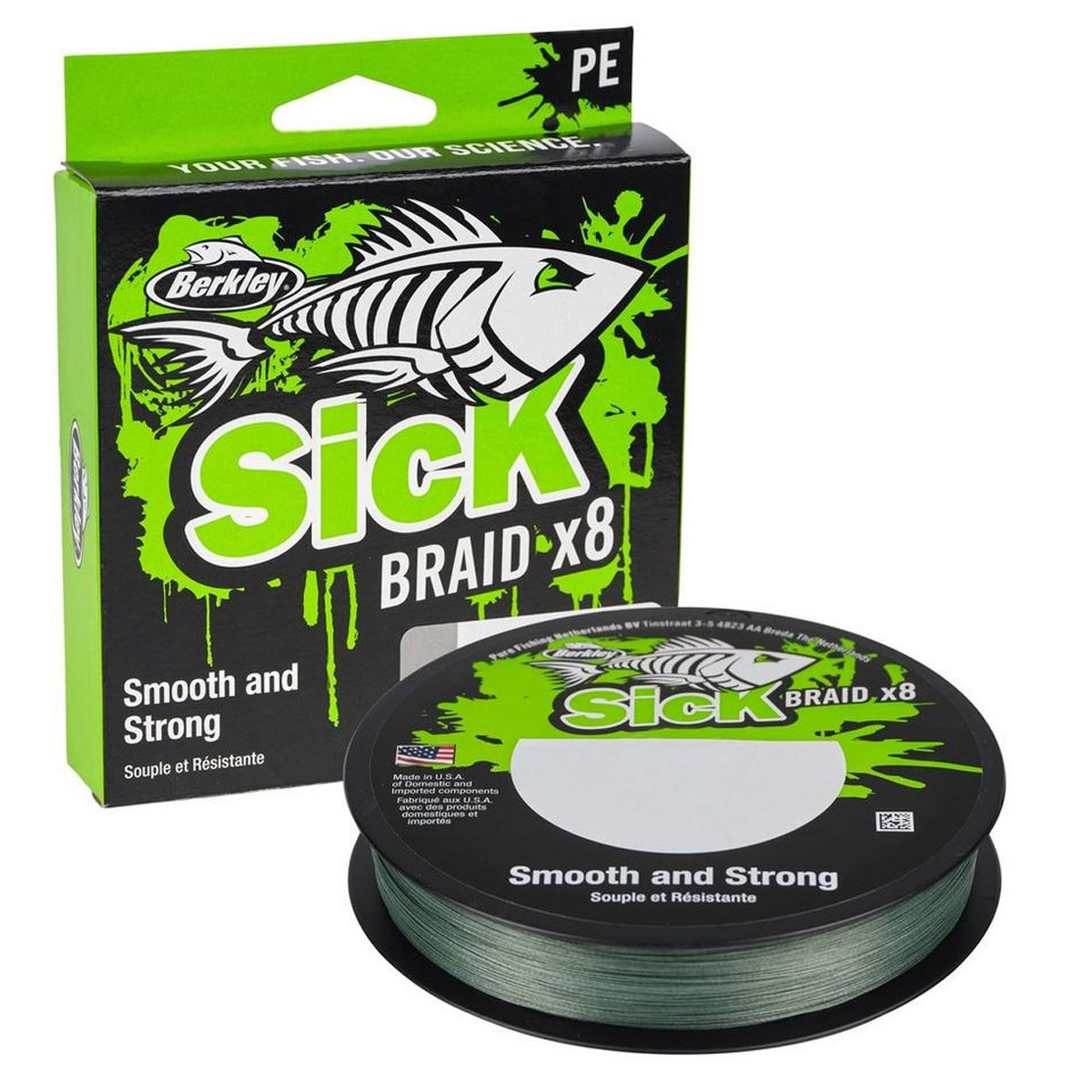 Berkley Sick Braid 150 Meter Moss Green 