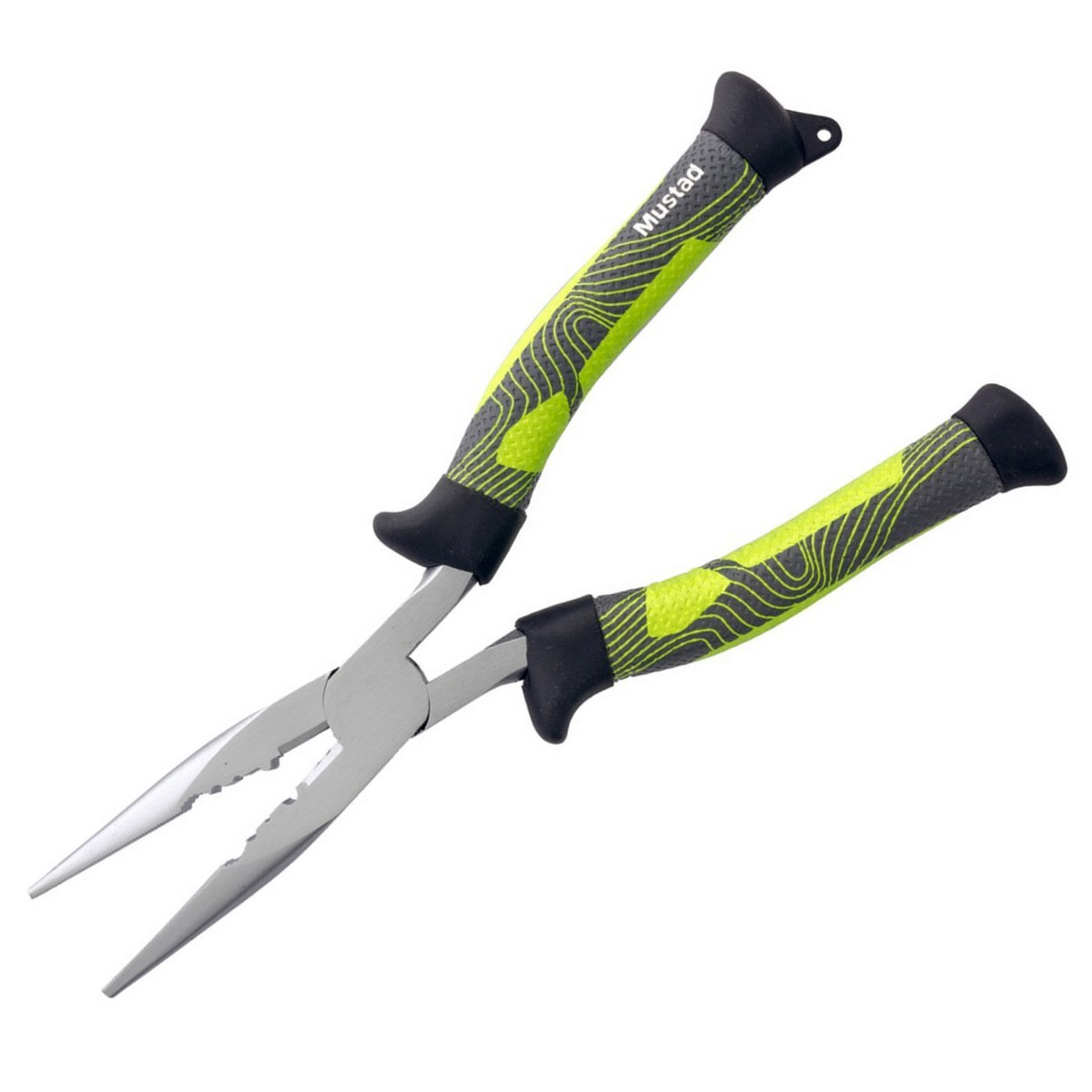 Mustad Green Straight Nose Plier 8"