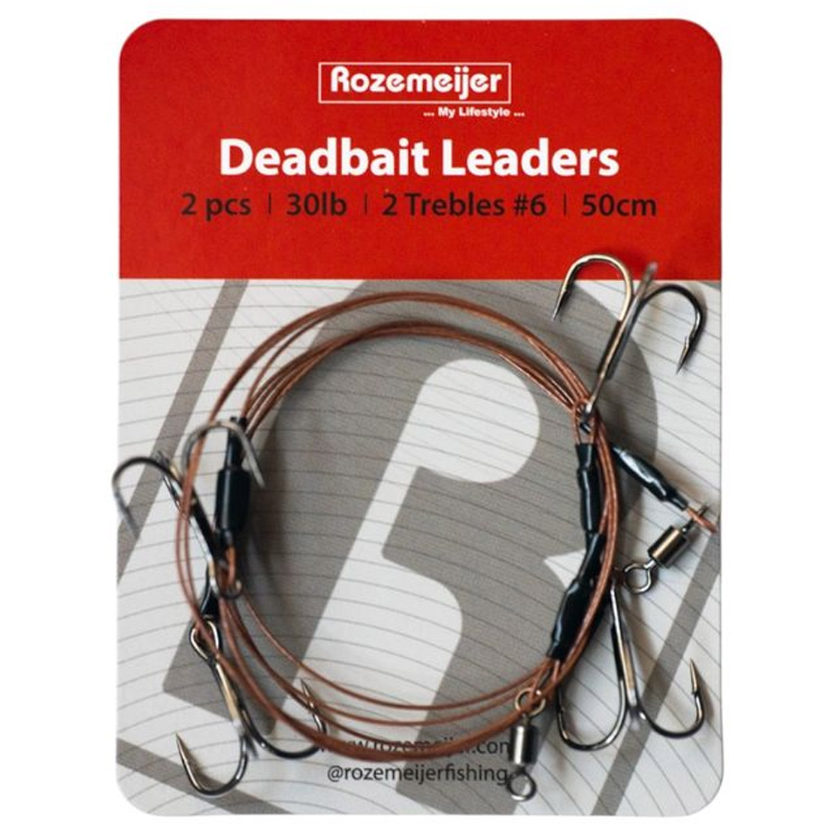 Rozemeijer Deadbait Leaders 2X Treble 50 CM