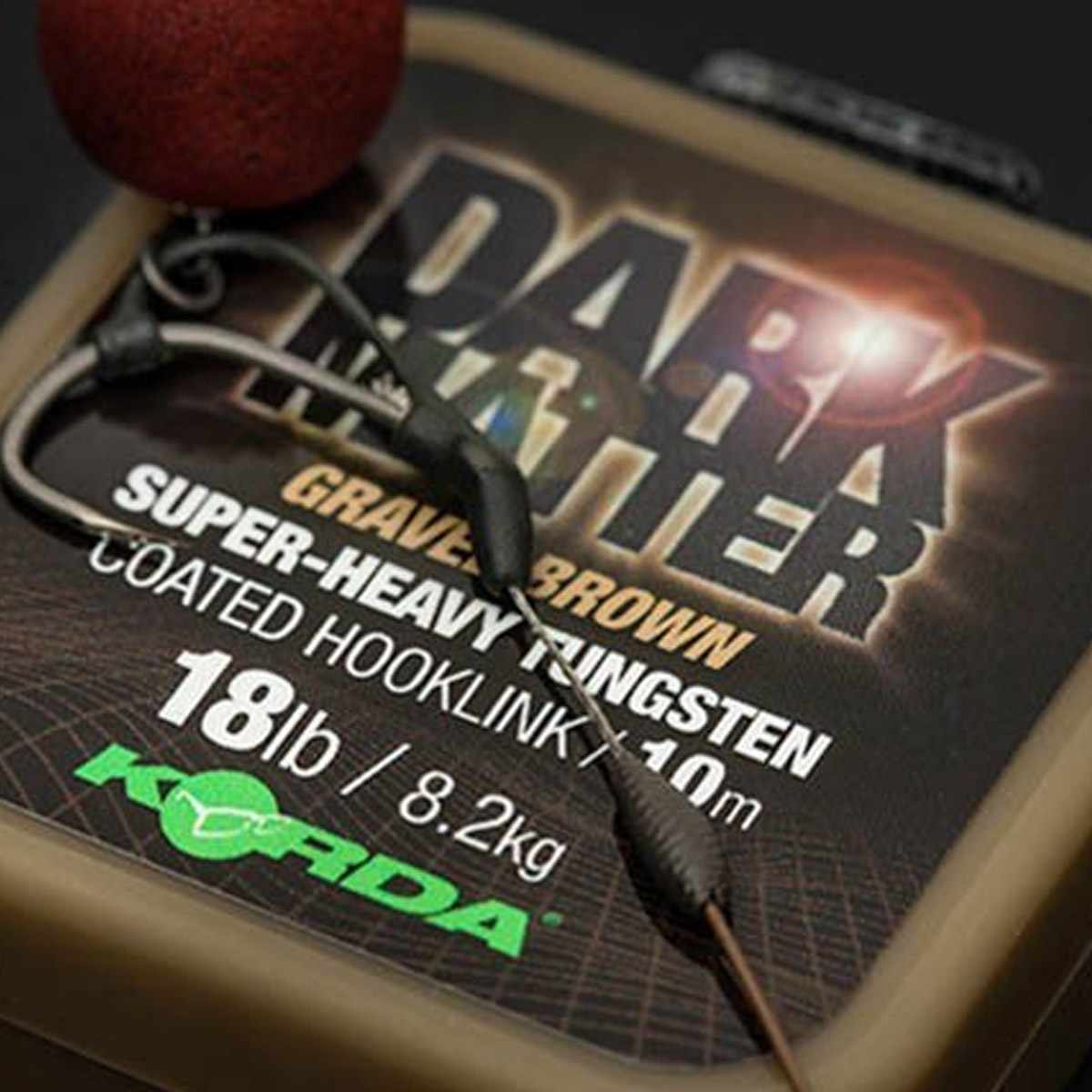 Korda Dark Matter Tungsten Coated Hooklink Gravel Brown
