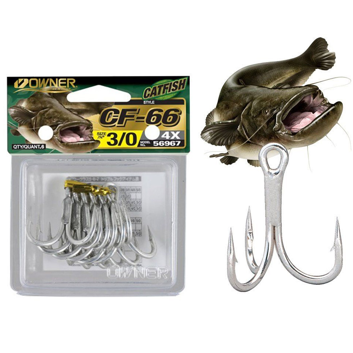 Owner CF-66 Catfish Treble Hook