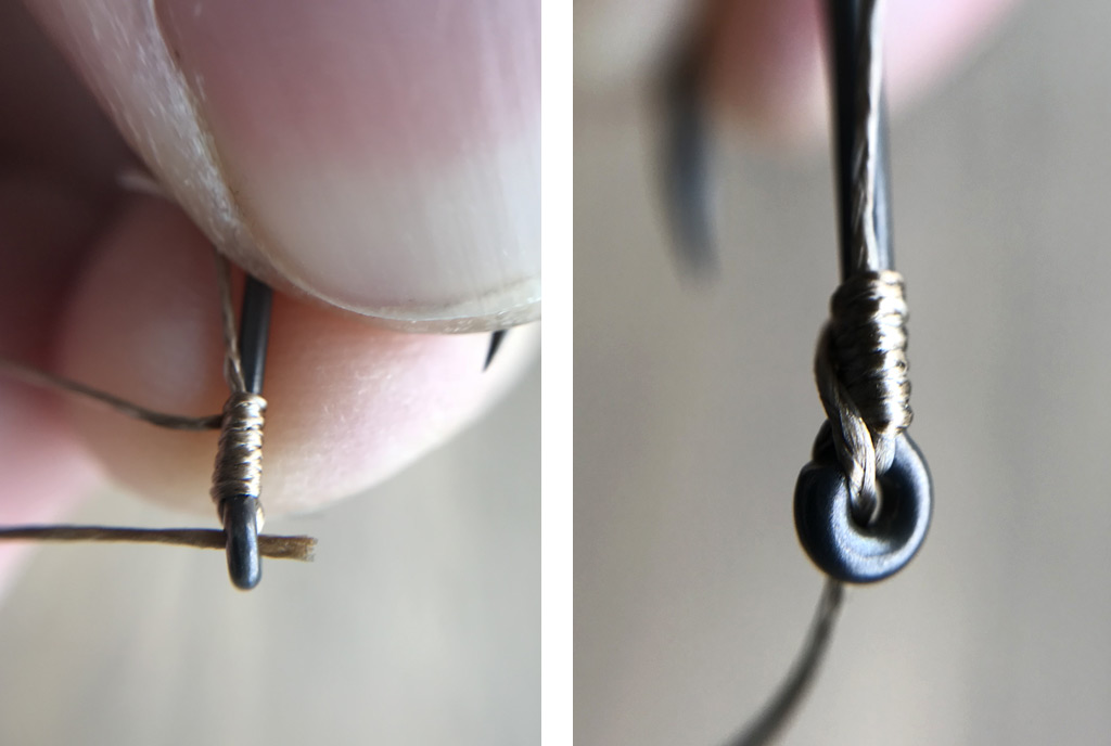 De knotless knot is een betrouwbare knoop voor je standaard onderlijn.