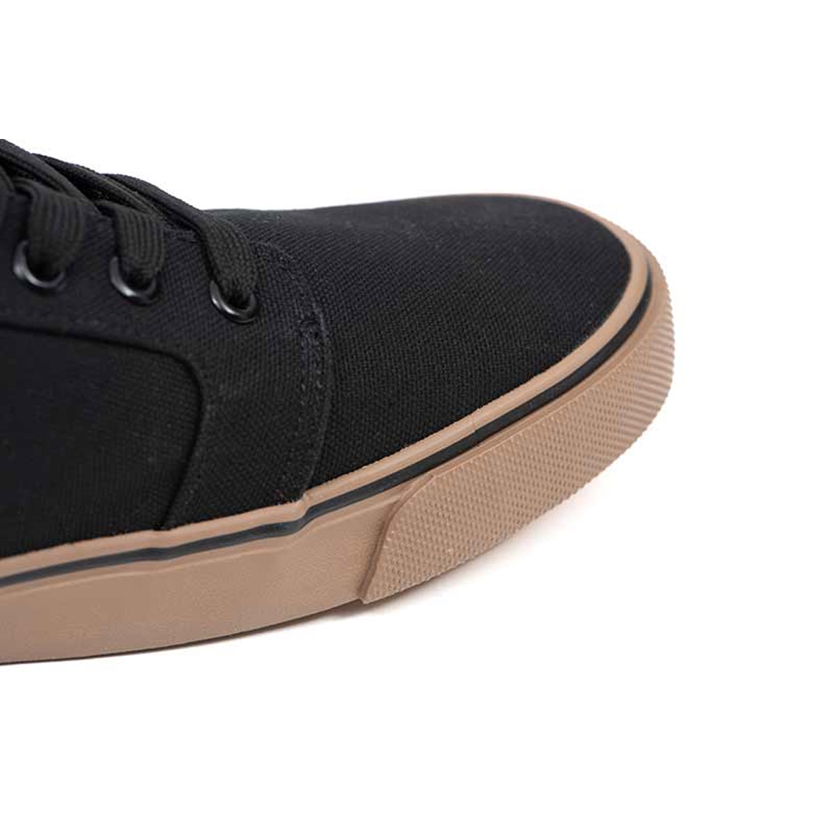 Fox Black Canvas Shoe