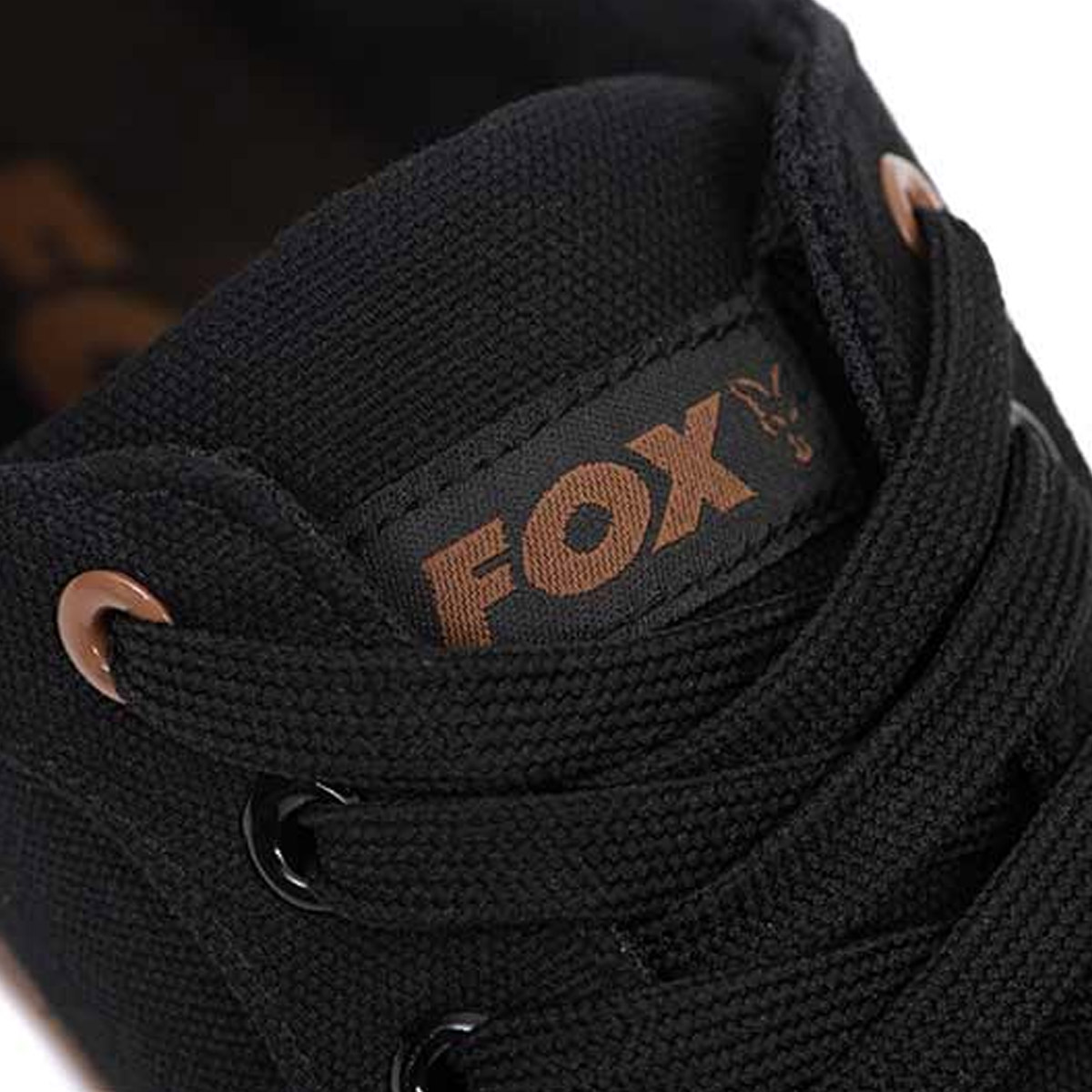 Fox Black Canvas Shoe