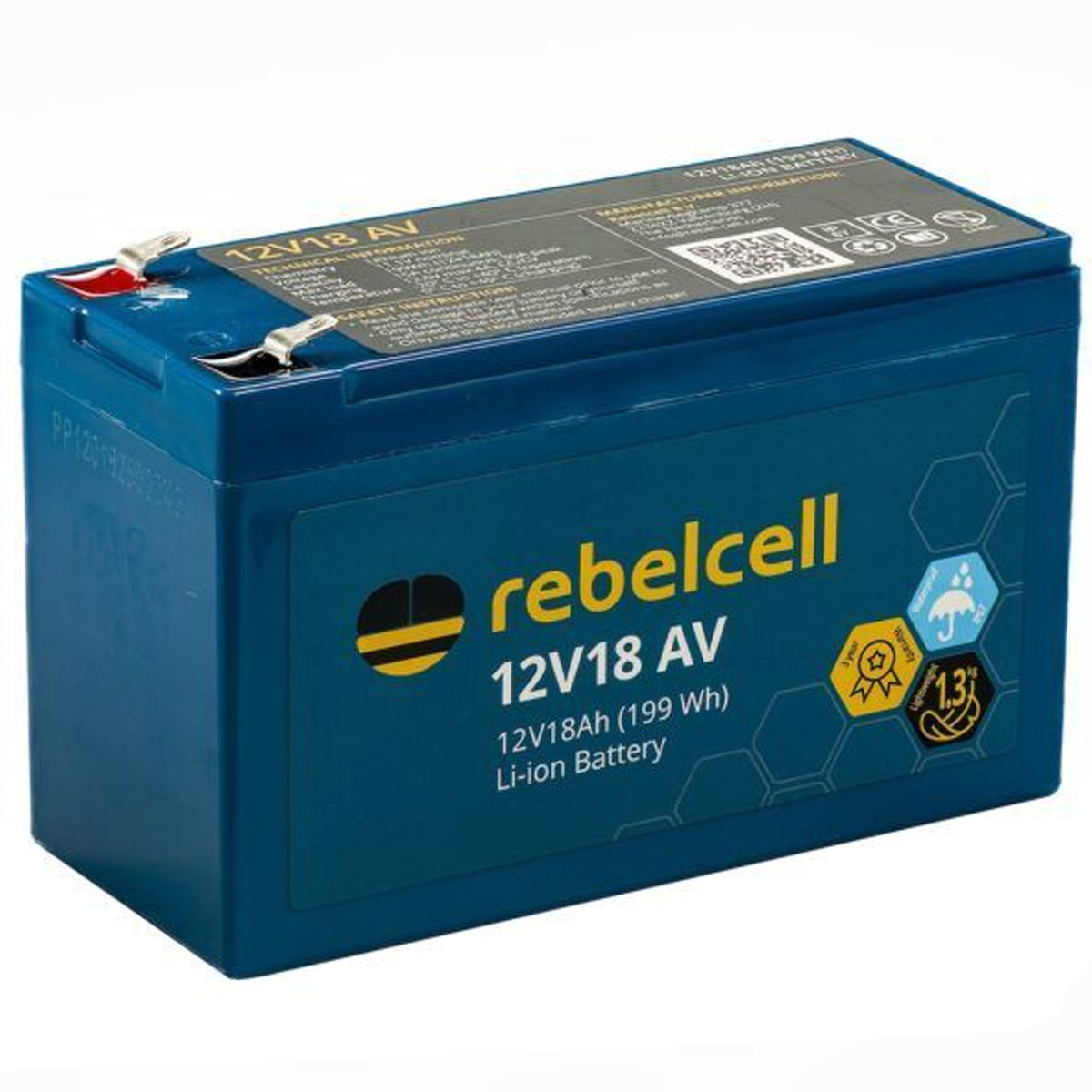 Rebelcell 12V18 AV Lithium Accu