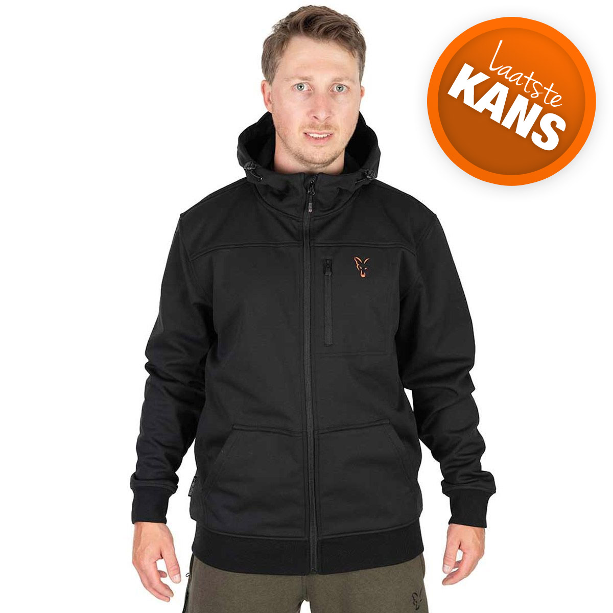 Fox Collection Soft Shell Jacket Black & Orange