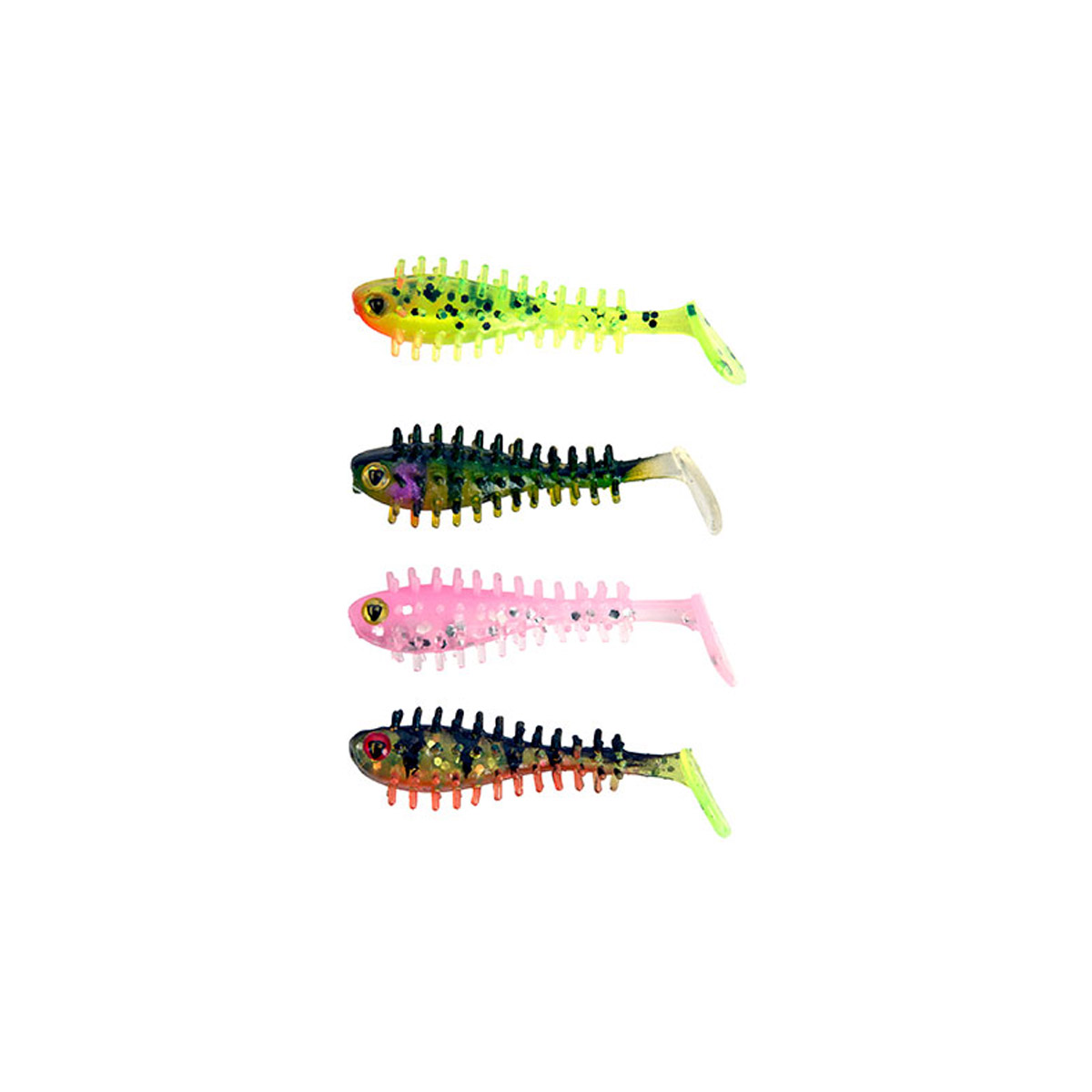 Fox Rage UV  Micro spikey 4cm Mixed Colour Pack