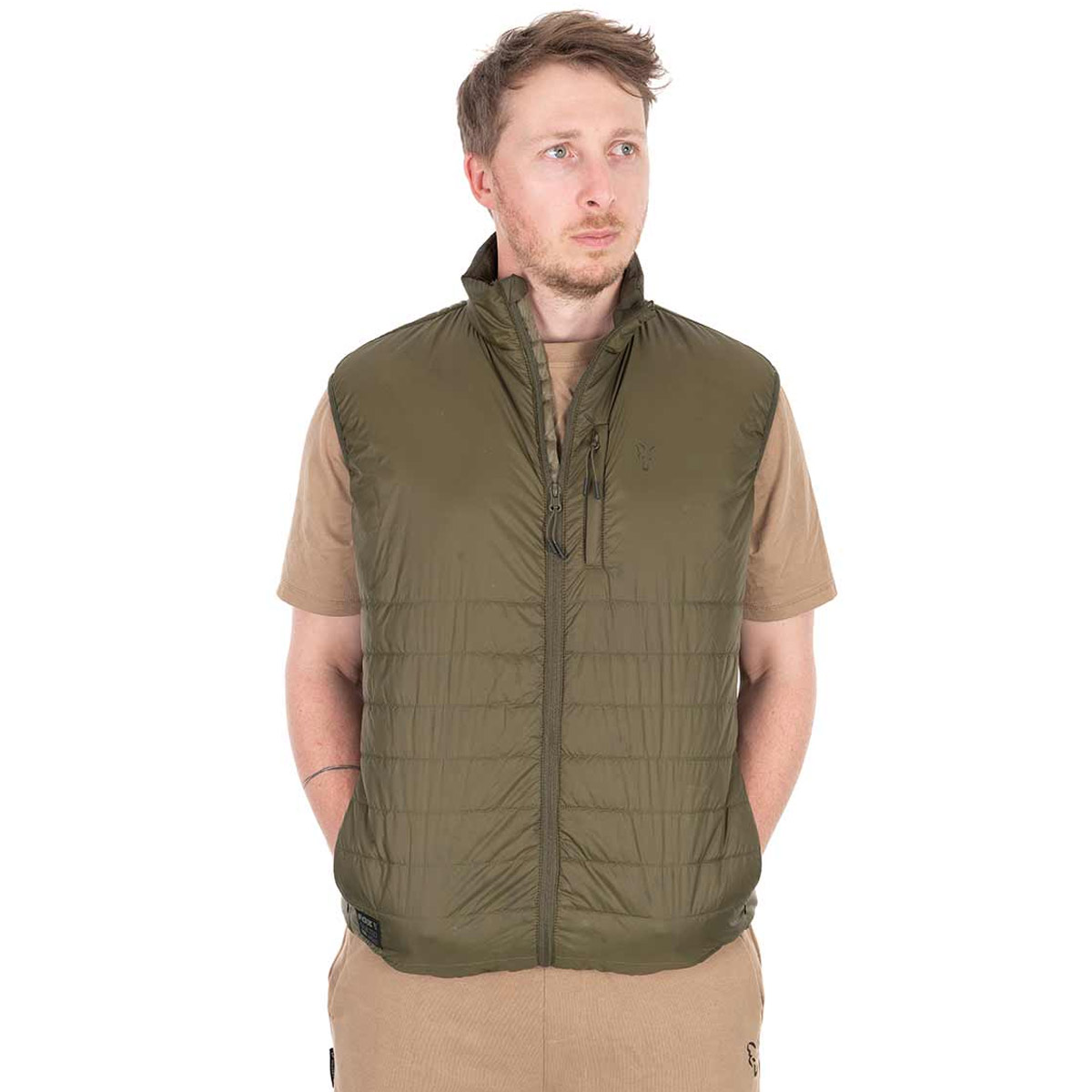 Fox Olive Quilted 100 Gilet Olive