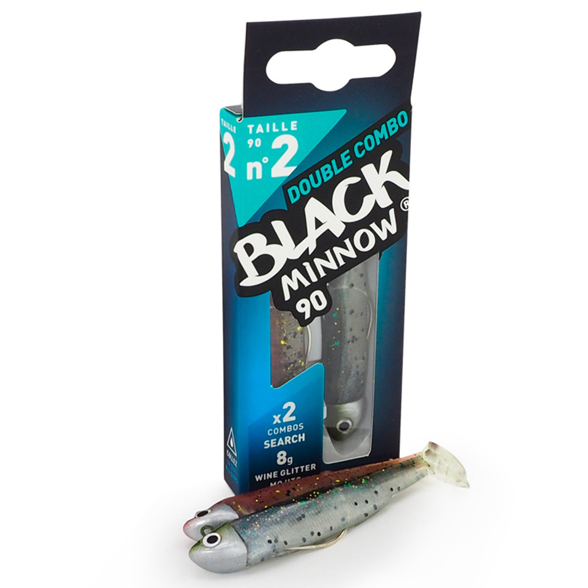 Fiiish Black Minnow 90 No2 Double Combo Search 8 Gram