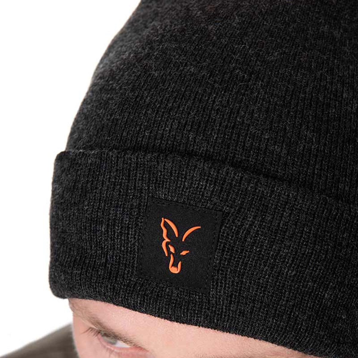 Fox Collection Bobble Hat - Black/Orange