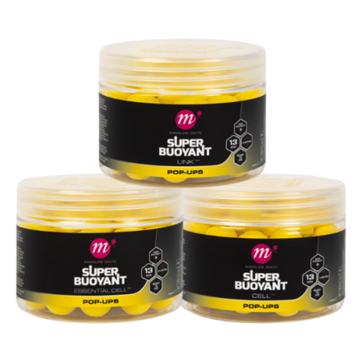 Mainline Super Buoyant Pop-Ups Yellow 13 MM