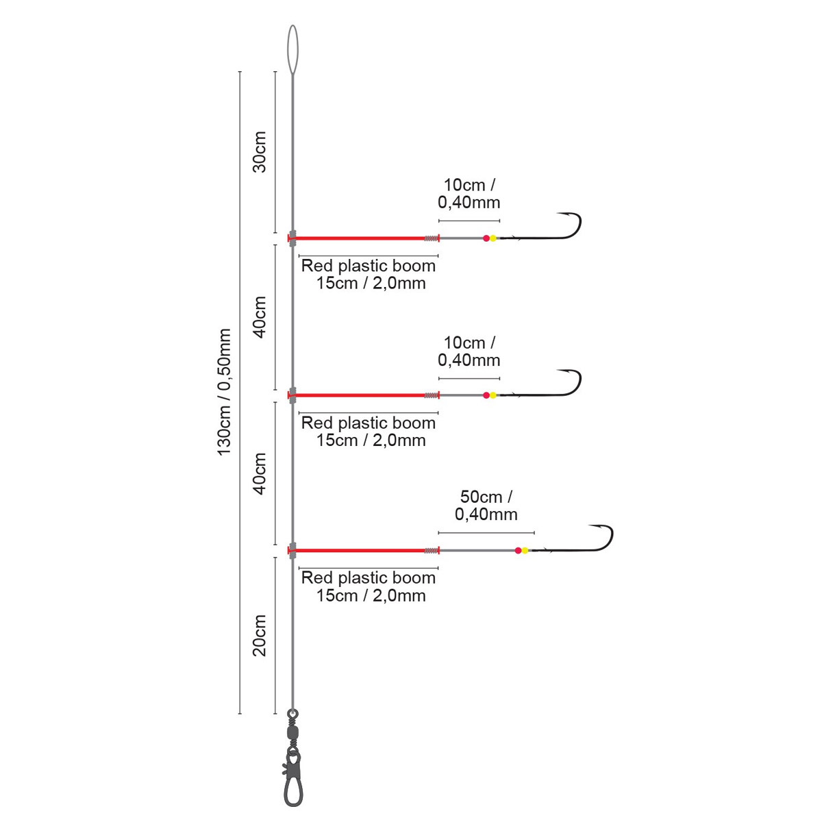 Spro 26 Salt Rig Plastic Boom Easy