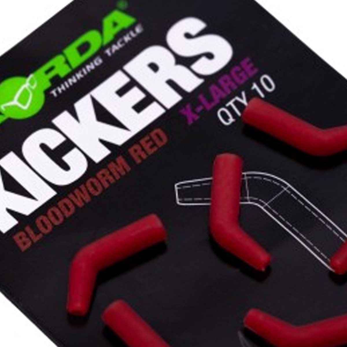 Korda Kickers Bloodworm Red 