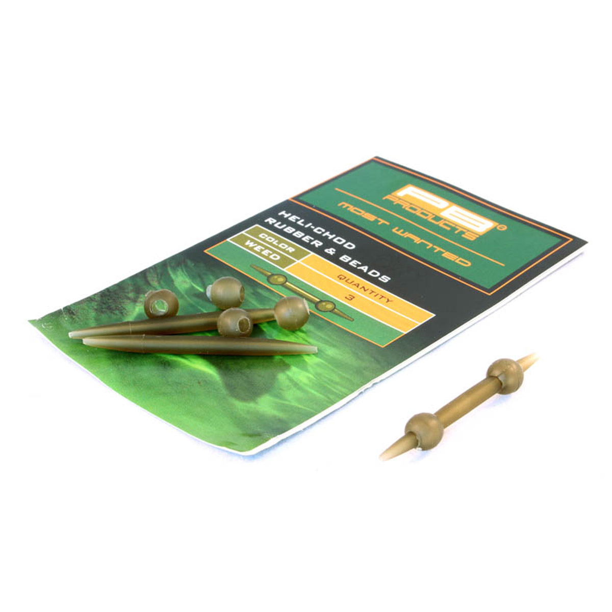 PB Products Heli-Chod Rubber & Beads Weed