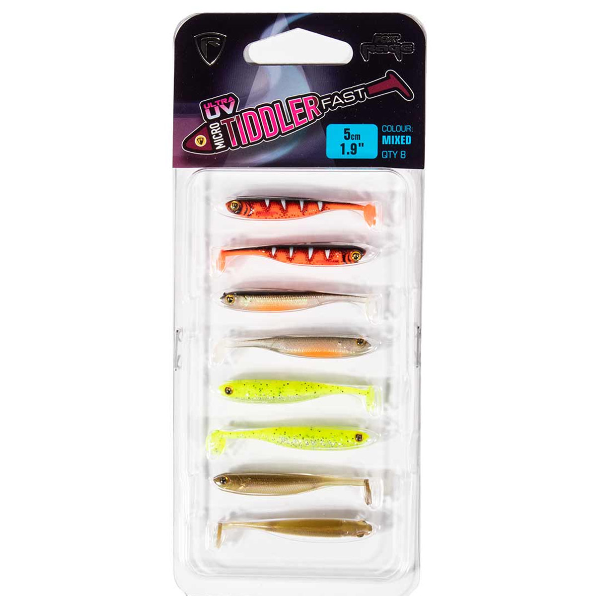 Fox Rage Micro Tiddler Fast 5 cm, lot de couleurs assorties