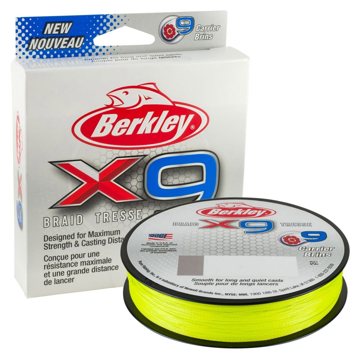 Berkley X9 Braid 150 Meter Flame Green 