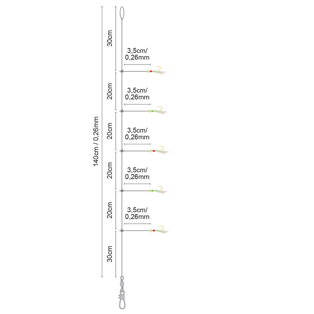 Spro 29 Salt Rig Mini Feather