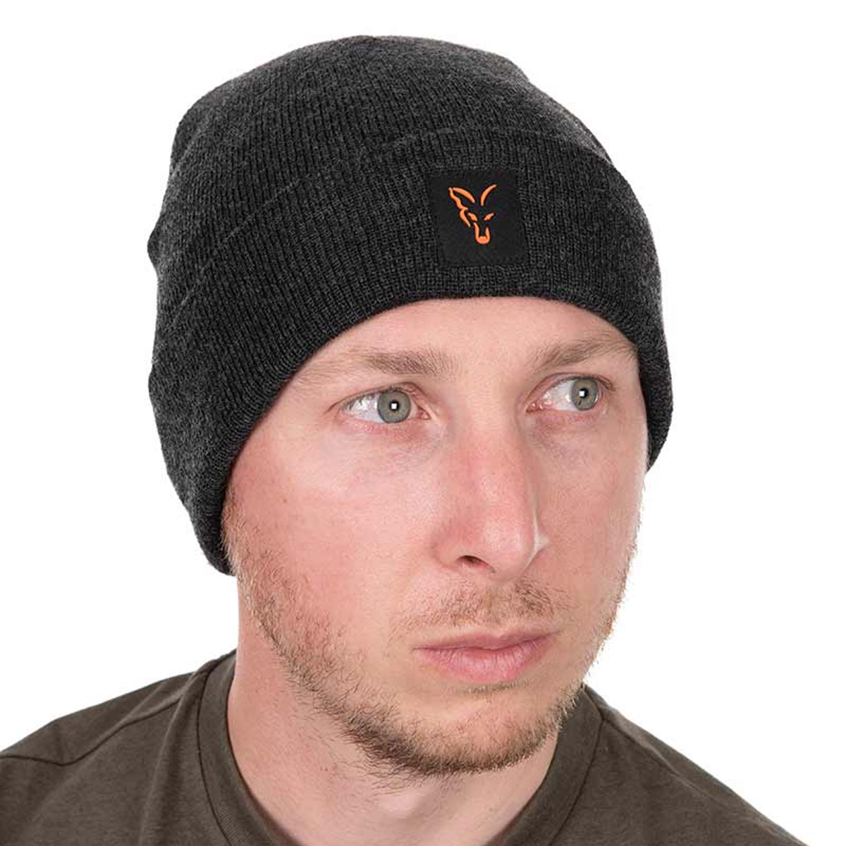 Fox Collection Beanie - Black/Orange