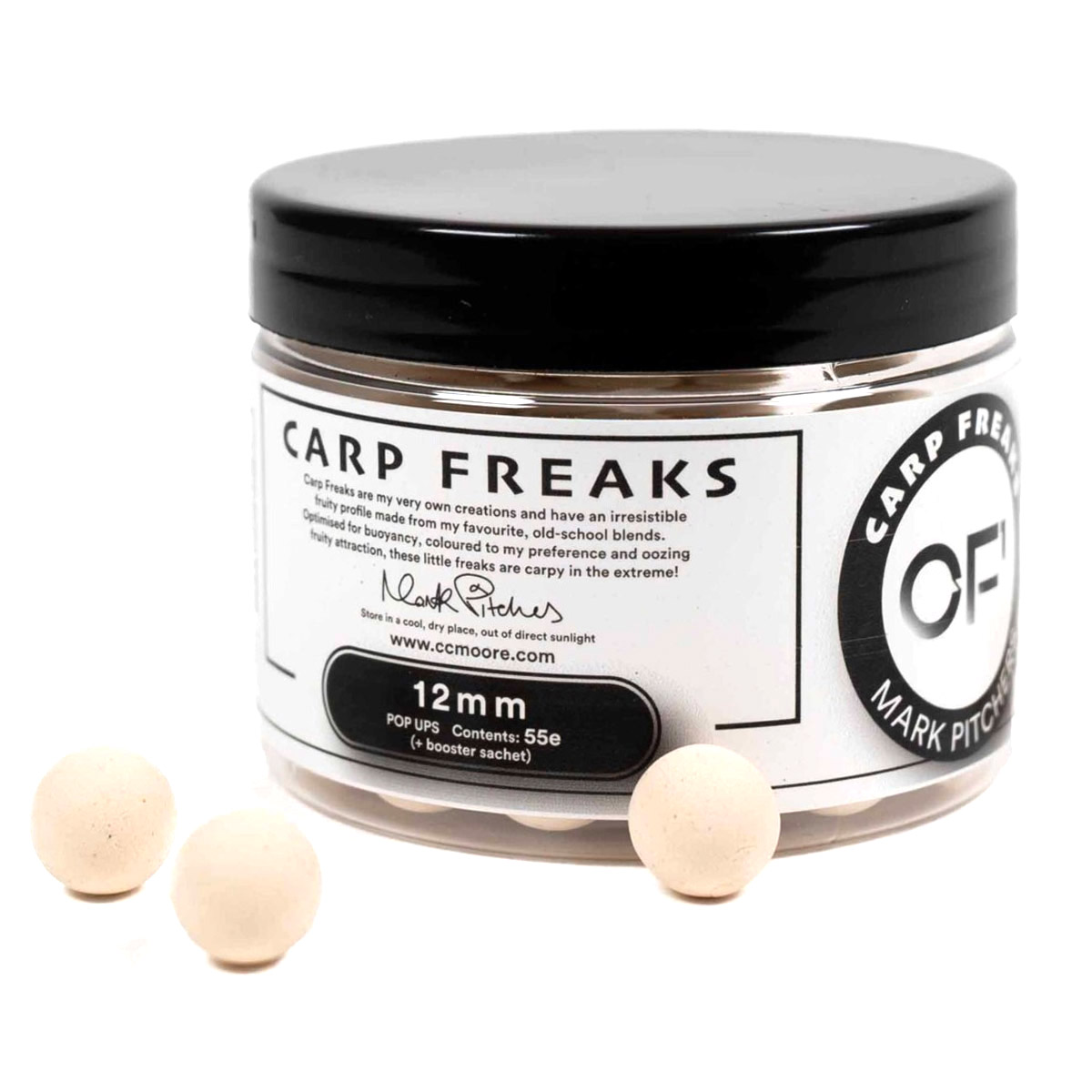 Cc moore Carp Freaks Pop Ups White 12mm