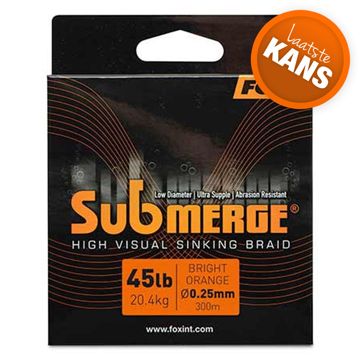 Fox Submerge Orange Sinking Braid 300 Meter
