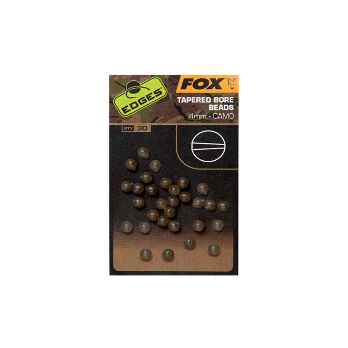 Fox EDGES CAMO TAPERED BORE BEAD 4MM