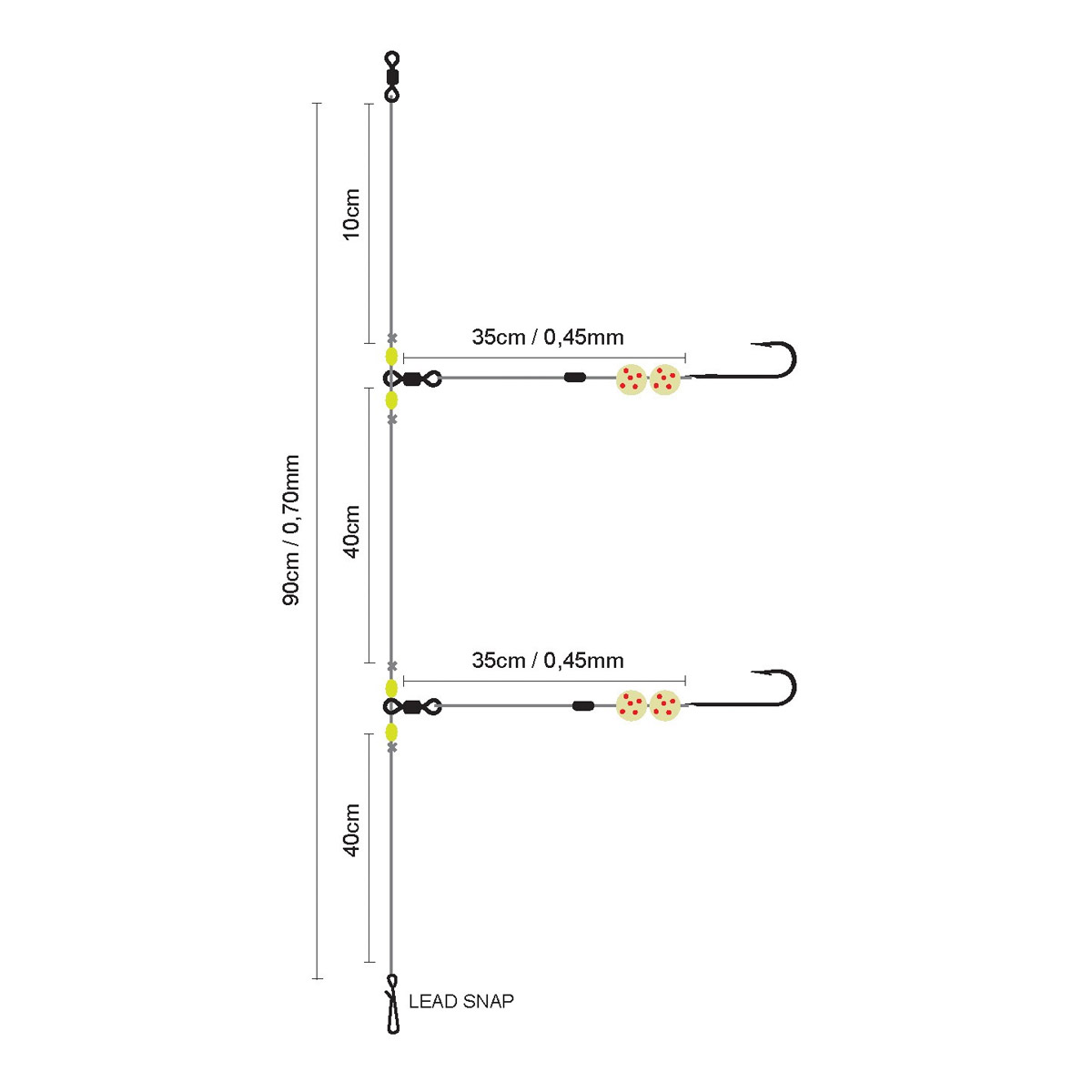 Spro 08 Salt Rig Polyball Fluoro Ghost