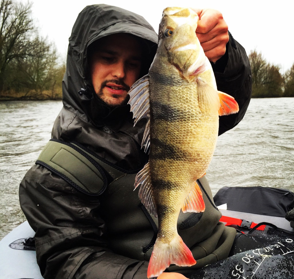 Grote baarzen vangen met een bellyboat