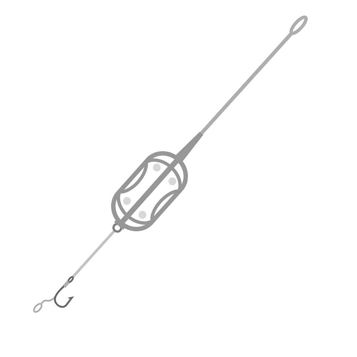 Orange Inline Carp Rig Roomy Flat