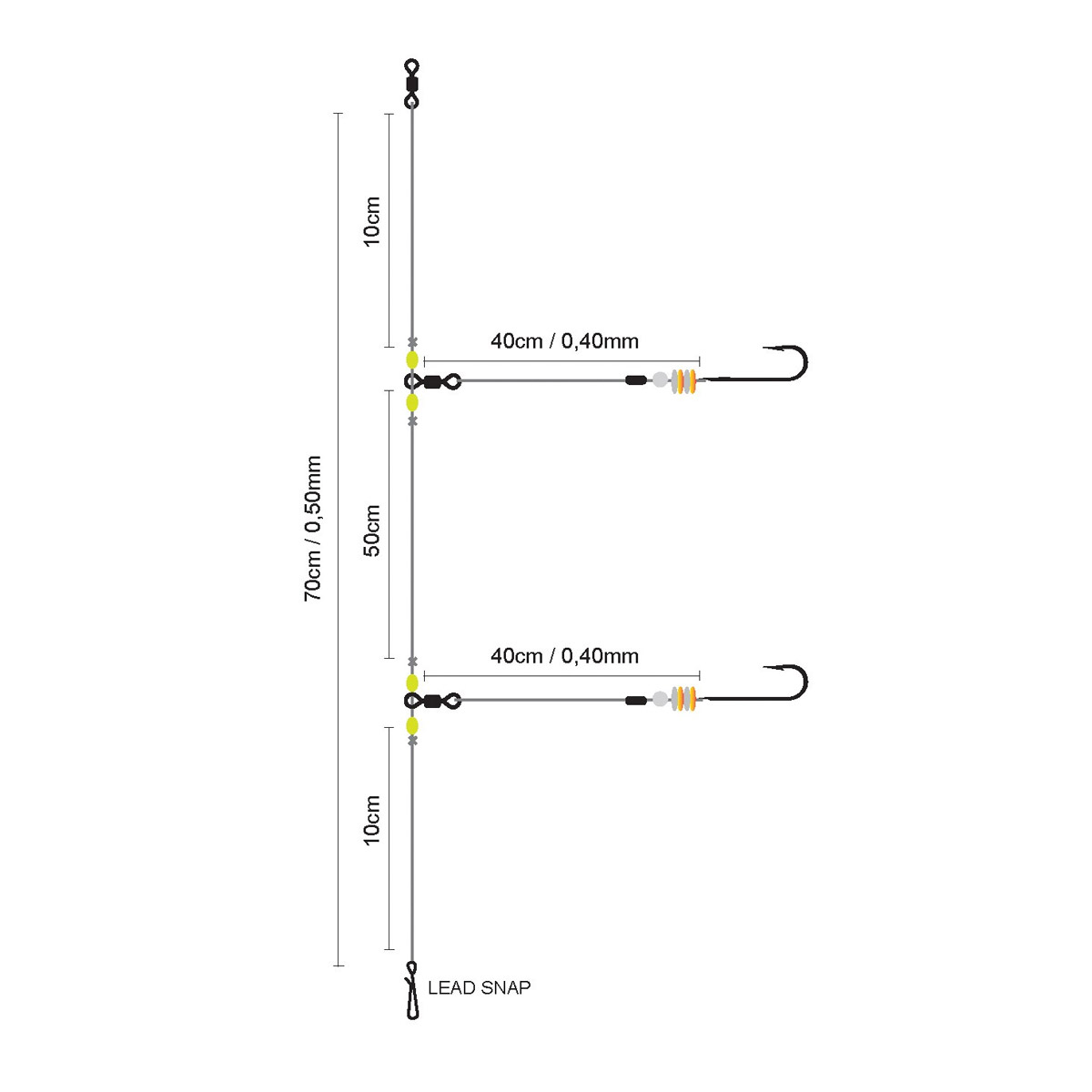 Spro 02 Salt Rig Easy Flasher Metalic