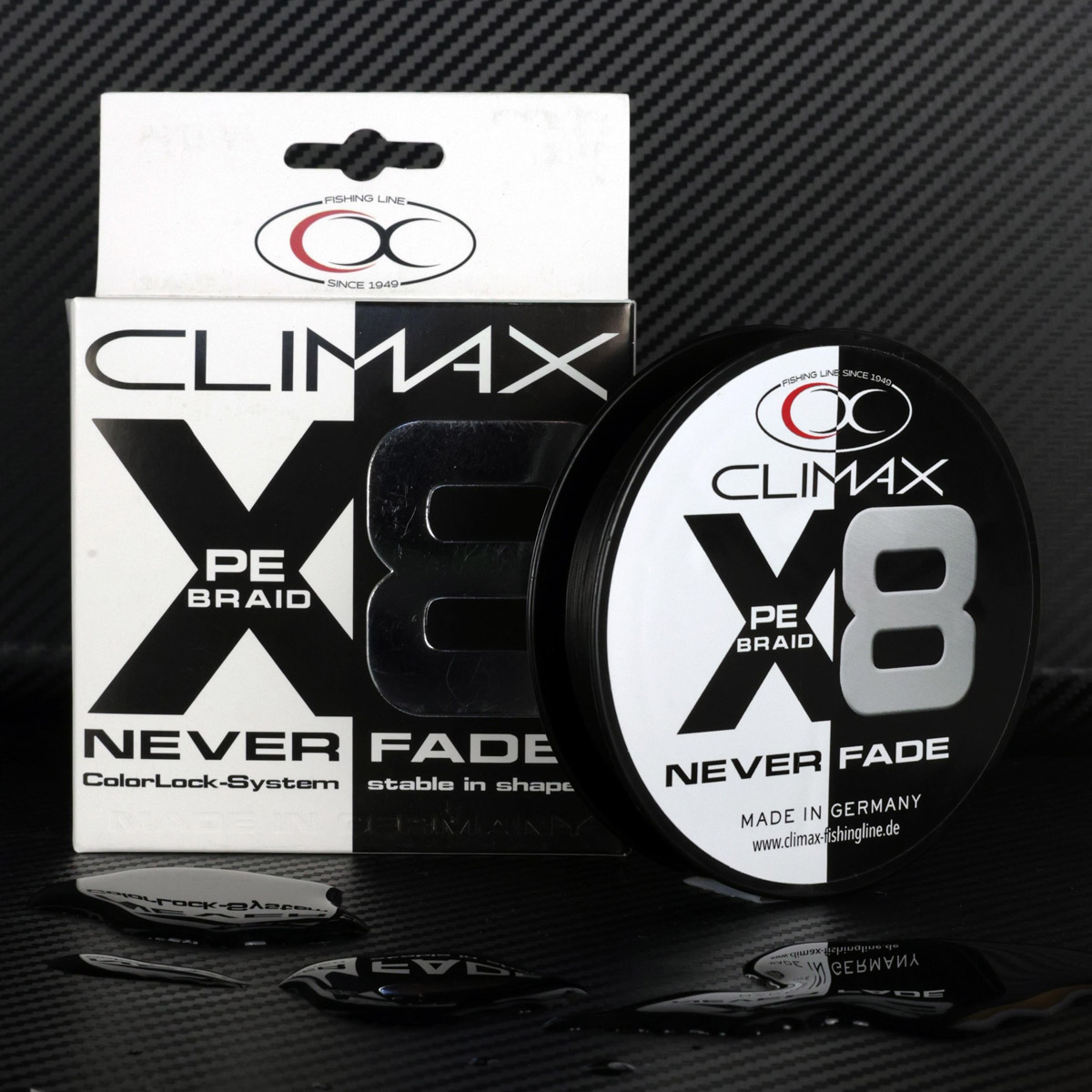 Climax X8 Never Fade PE Braid - Black