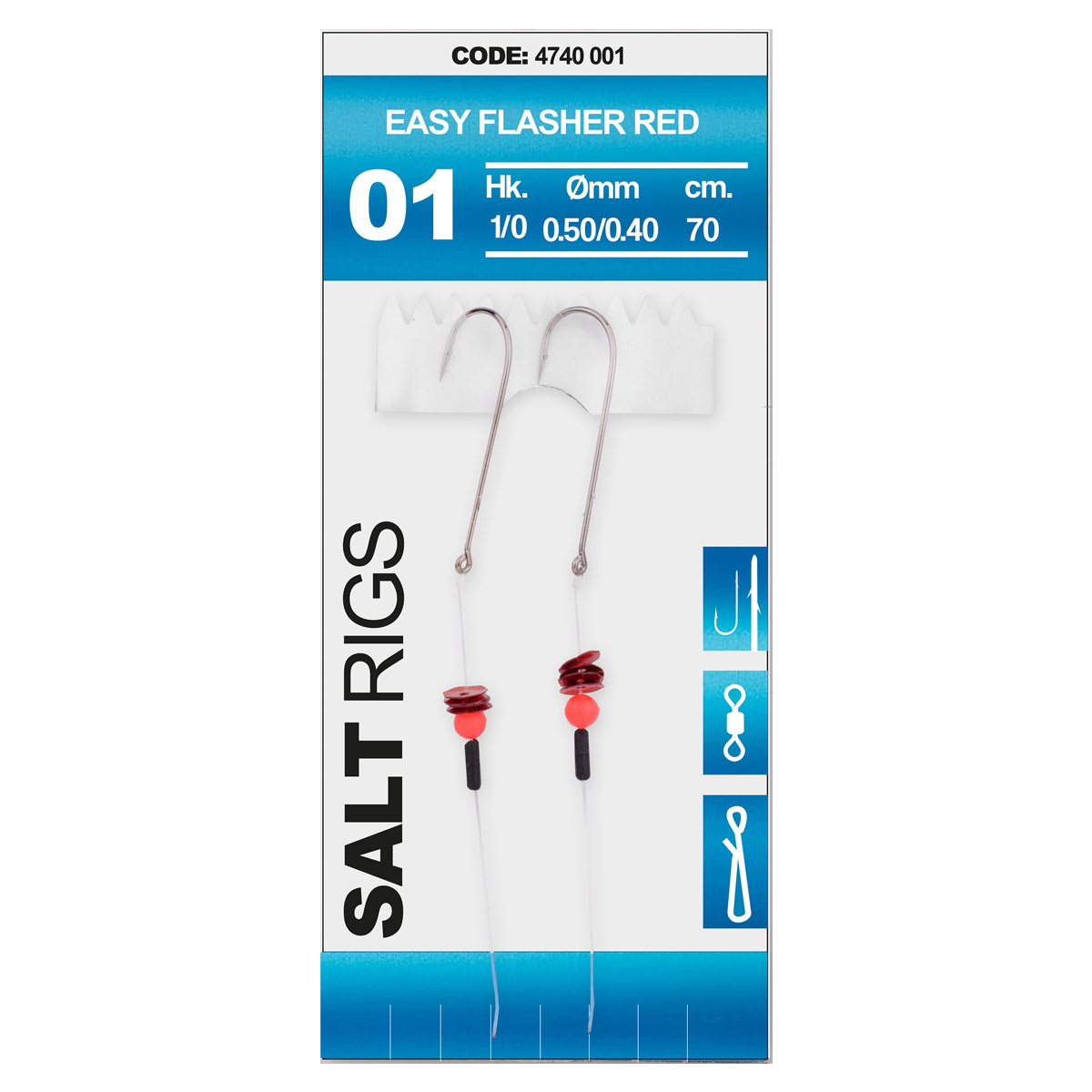 Spro 01 Salt Rig Easy Flasher Red