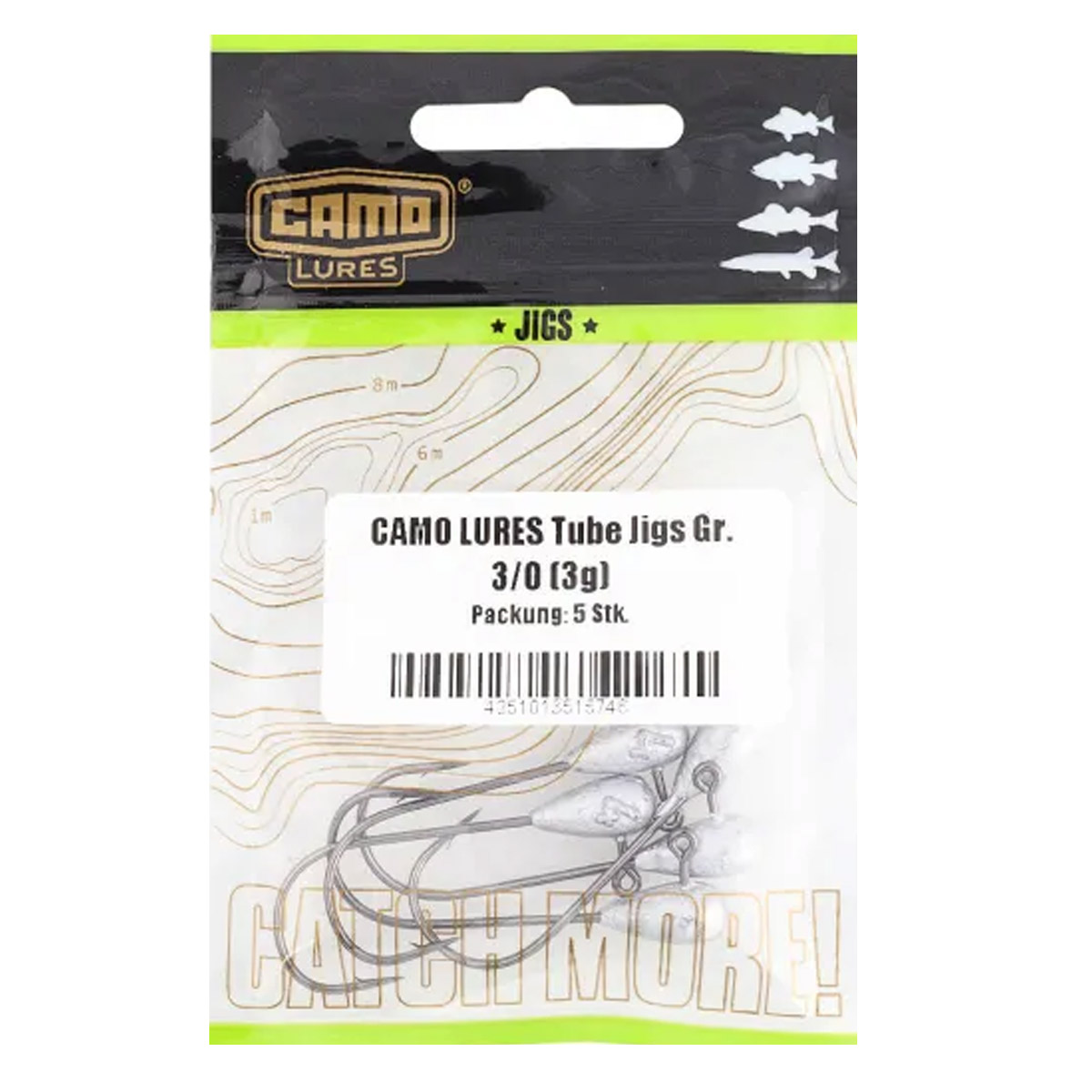Camo Tackle Tube Jigs 2/0