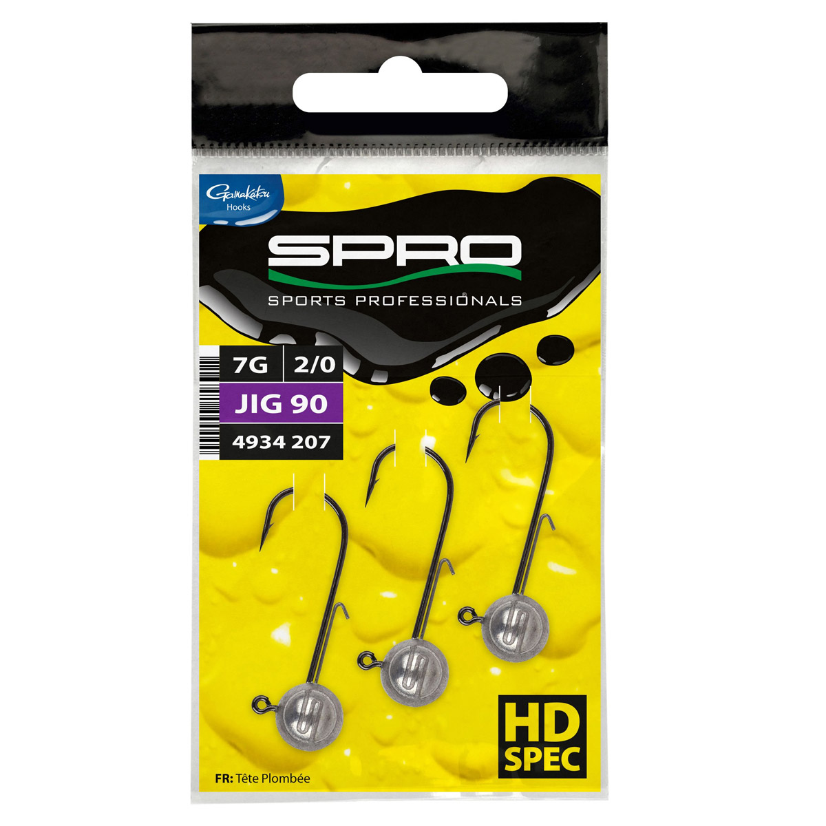 Spro Round Jighead HD Jig 90 Haakmaat 2/0