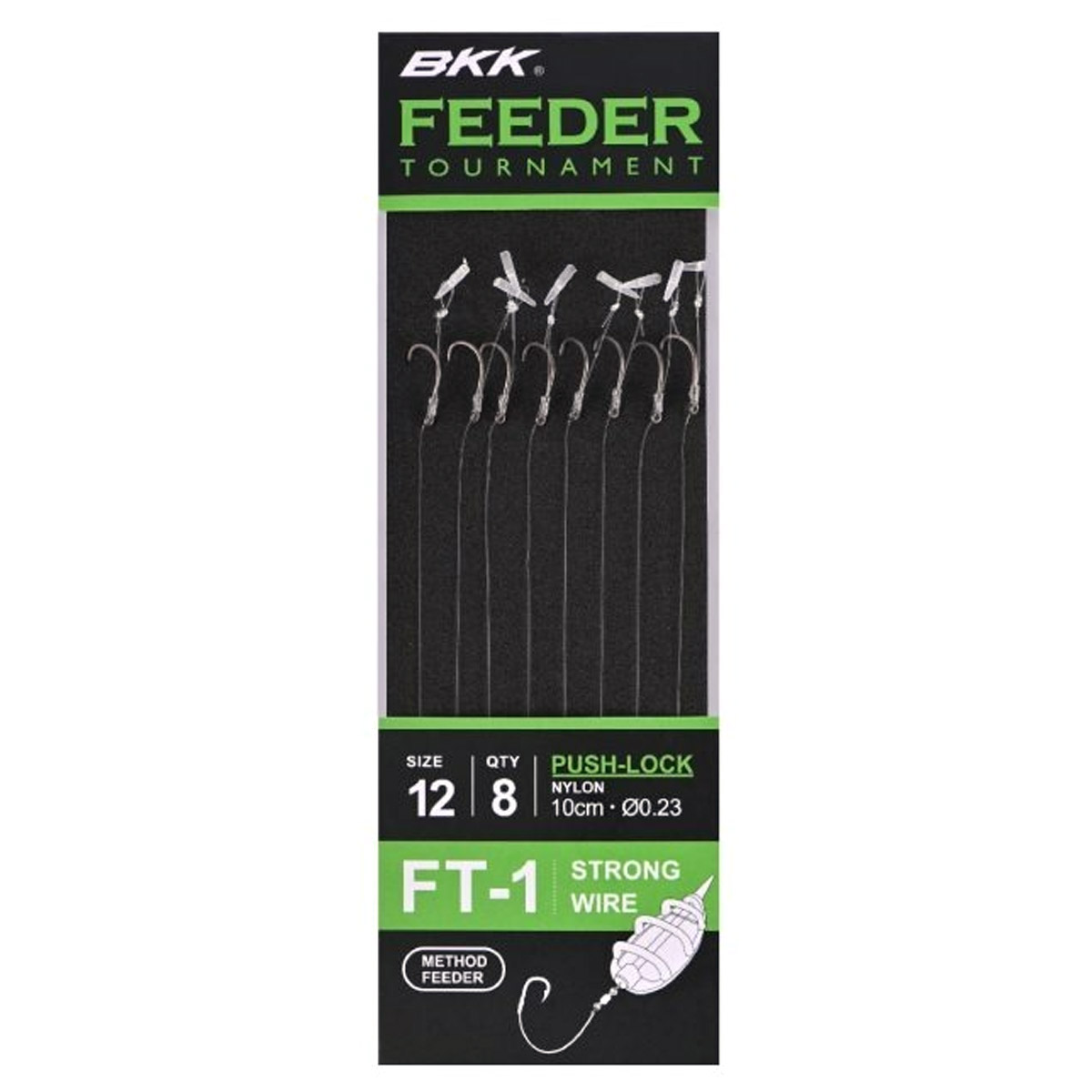 BKK Feeder Tournament FT-1 Push-Lock Rigs Barbless