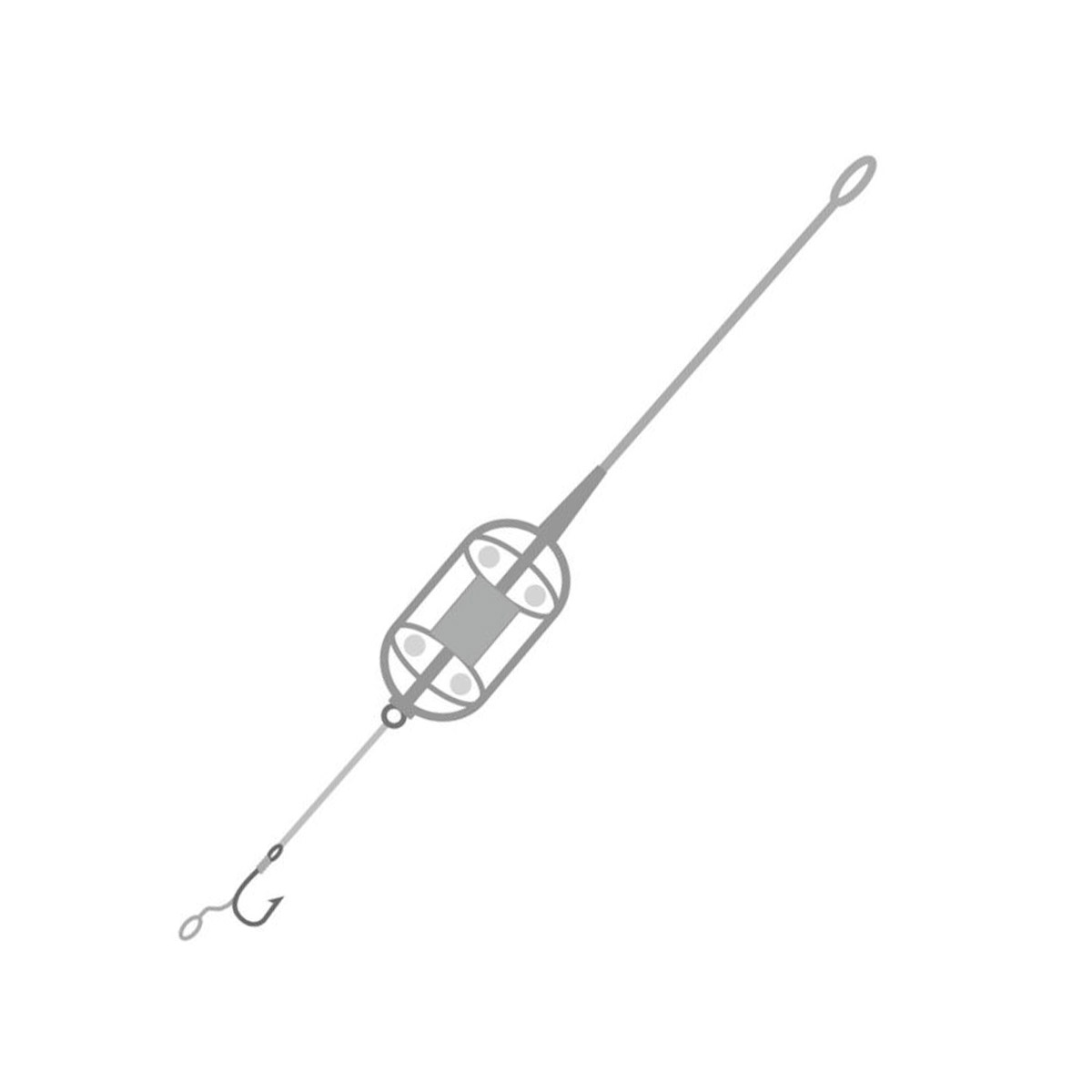 Orange Inline Carp Rig Spider plat