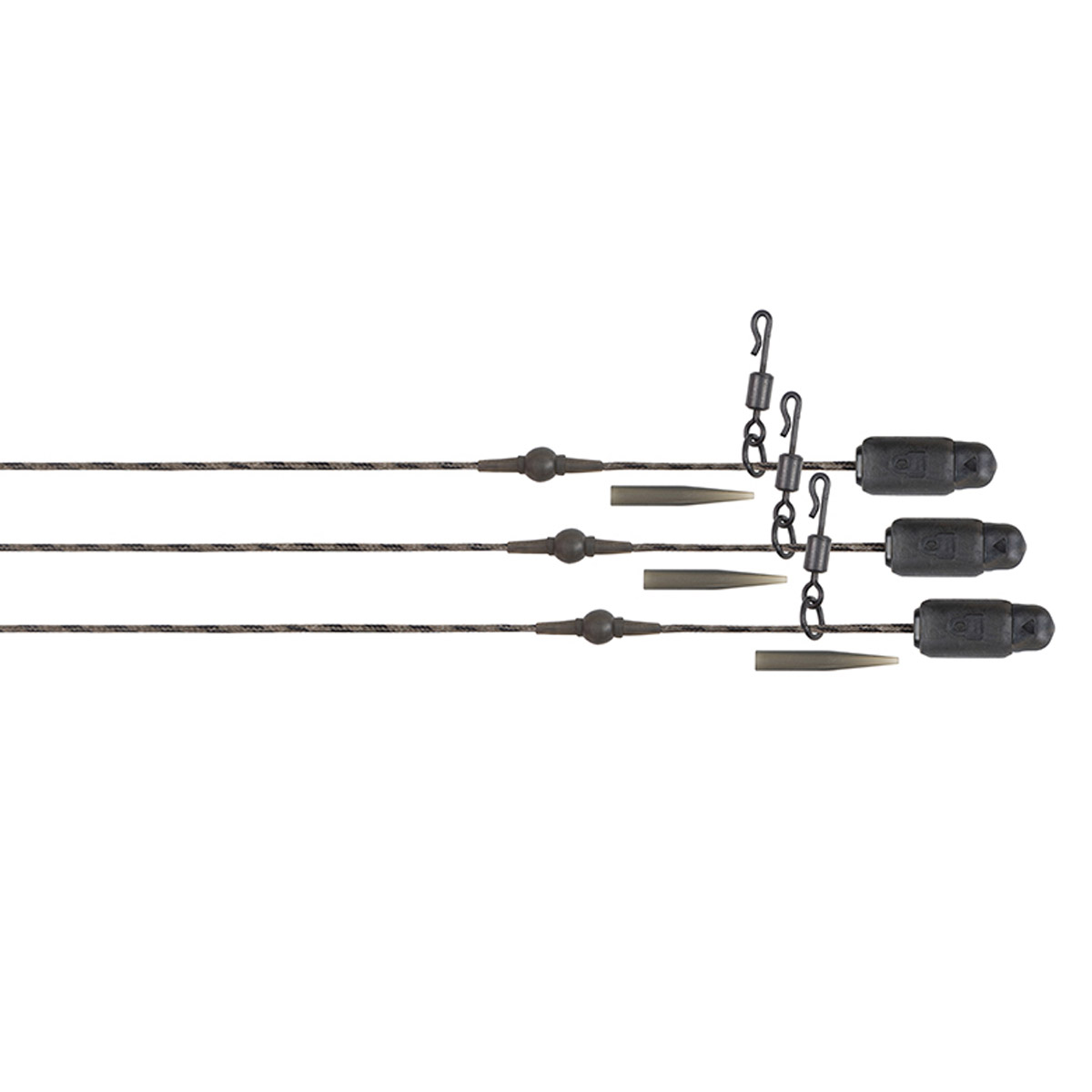 Fox Edges™ Naturals Heli-Clip Rigs 50lb Copper Core