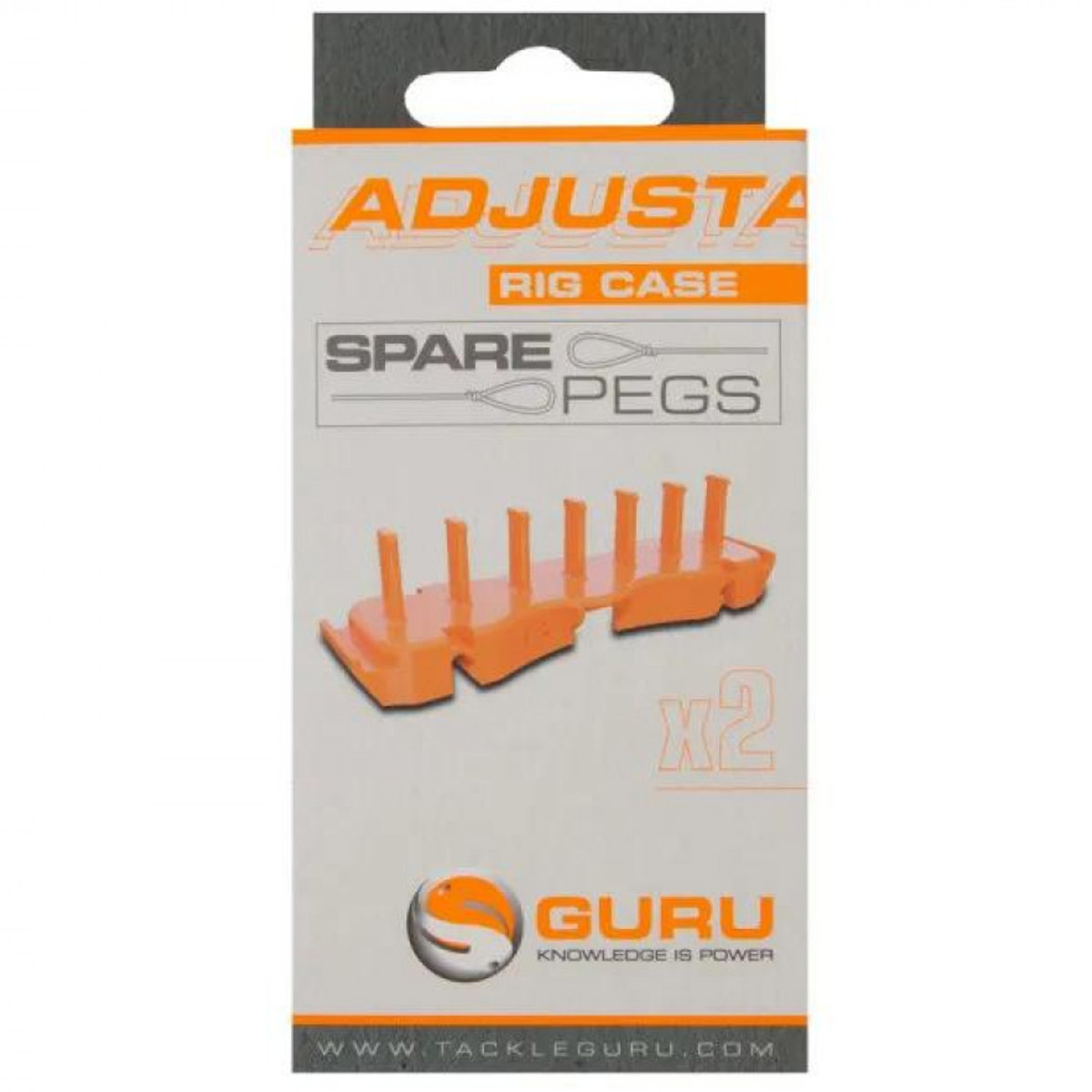 Guru Adjustable Rig Case Spare Peg Orange