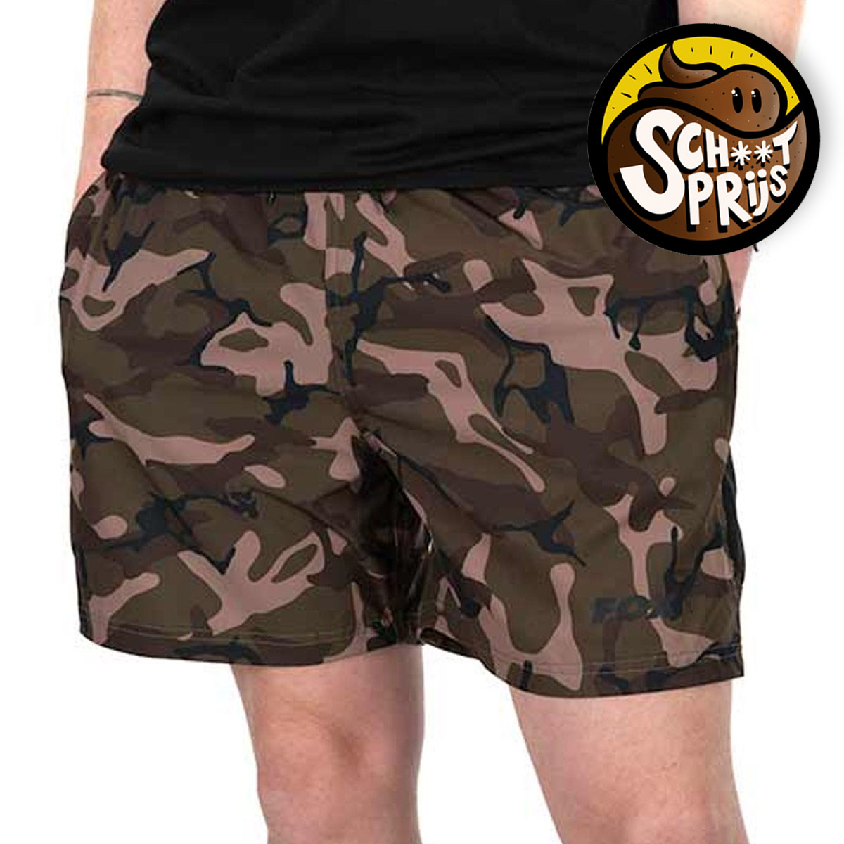 Fox Black/Camo LW Swim Shorts