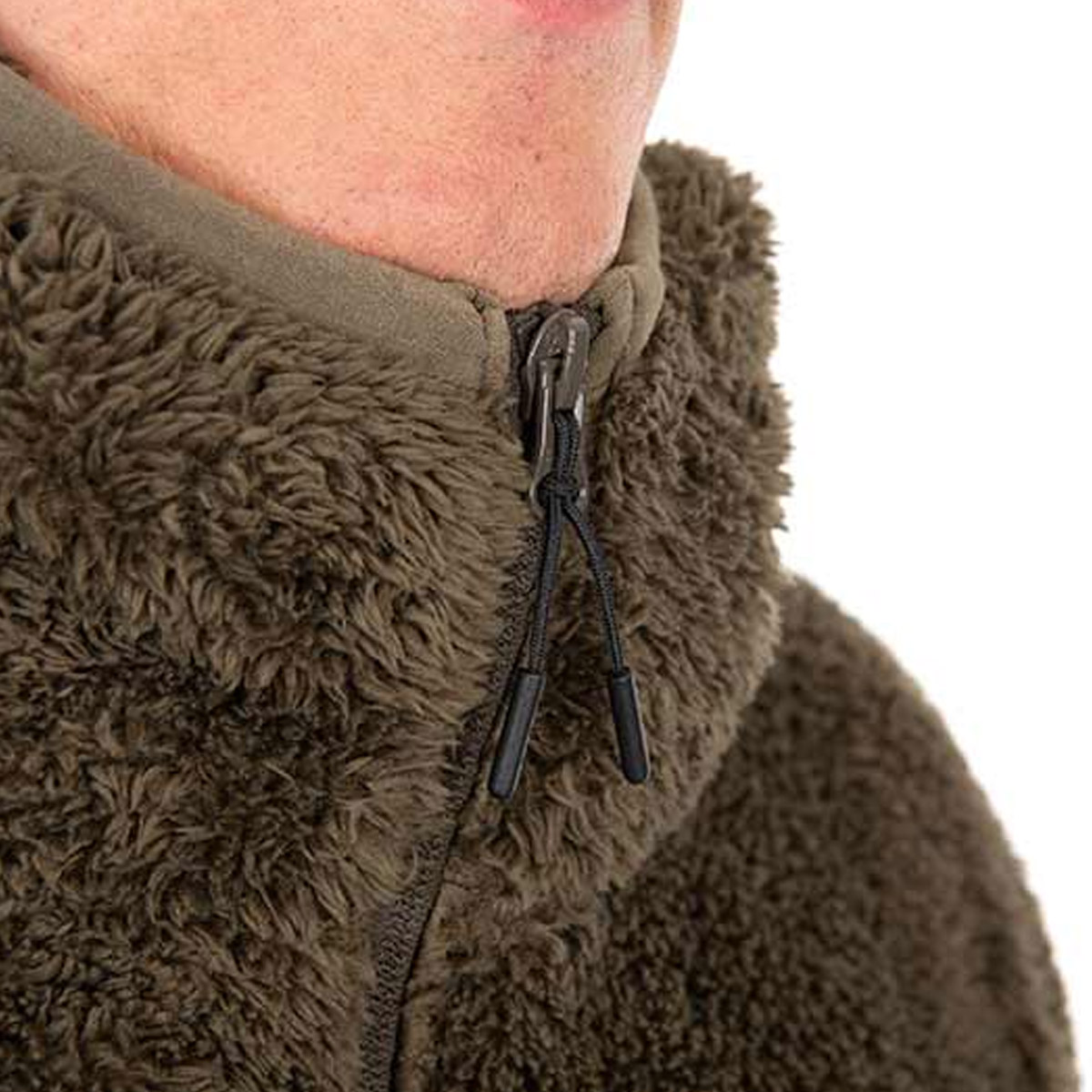 Fox HD Premium Full Zip Teddy Jacket Khaki