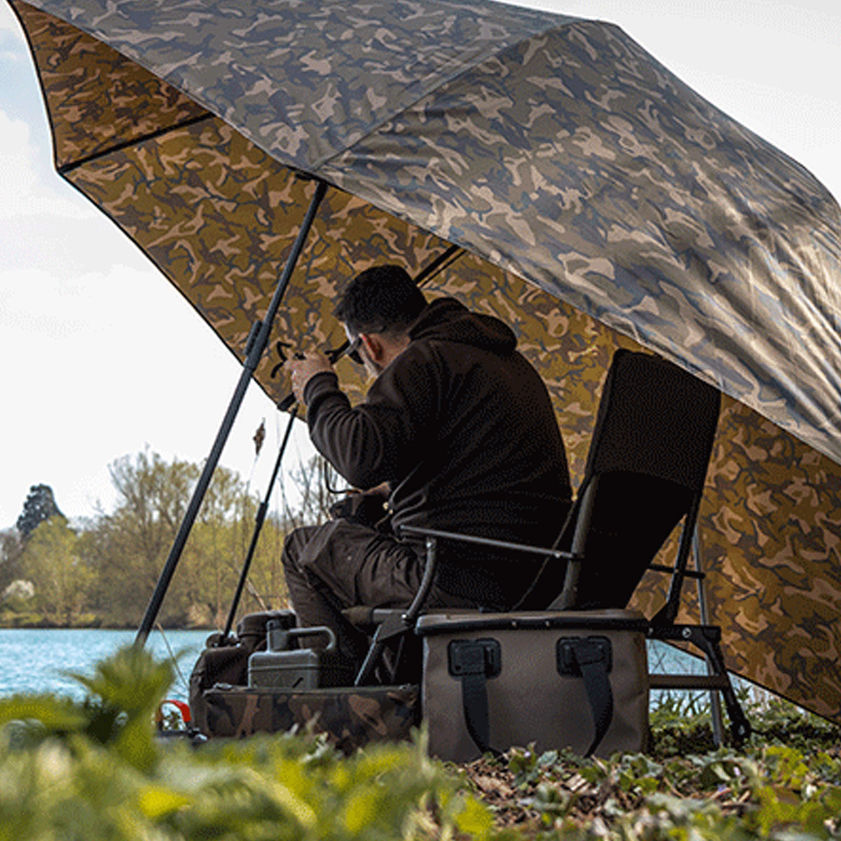 Fox 60" camo brolly 