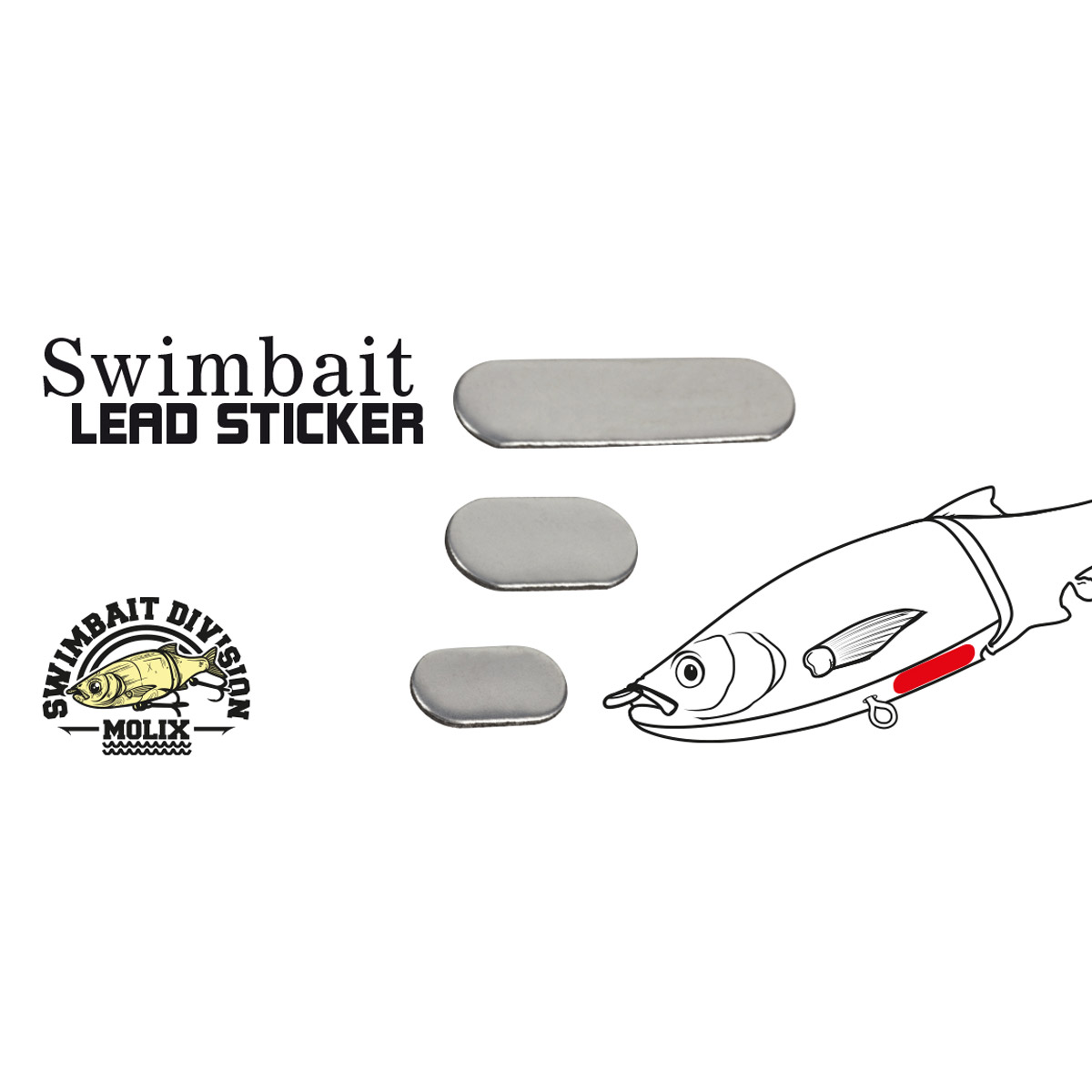 Molix Swimbait Lead Sticker 
