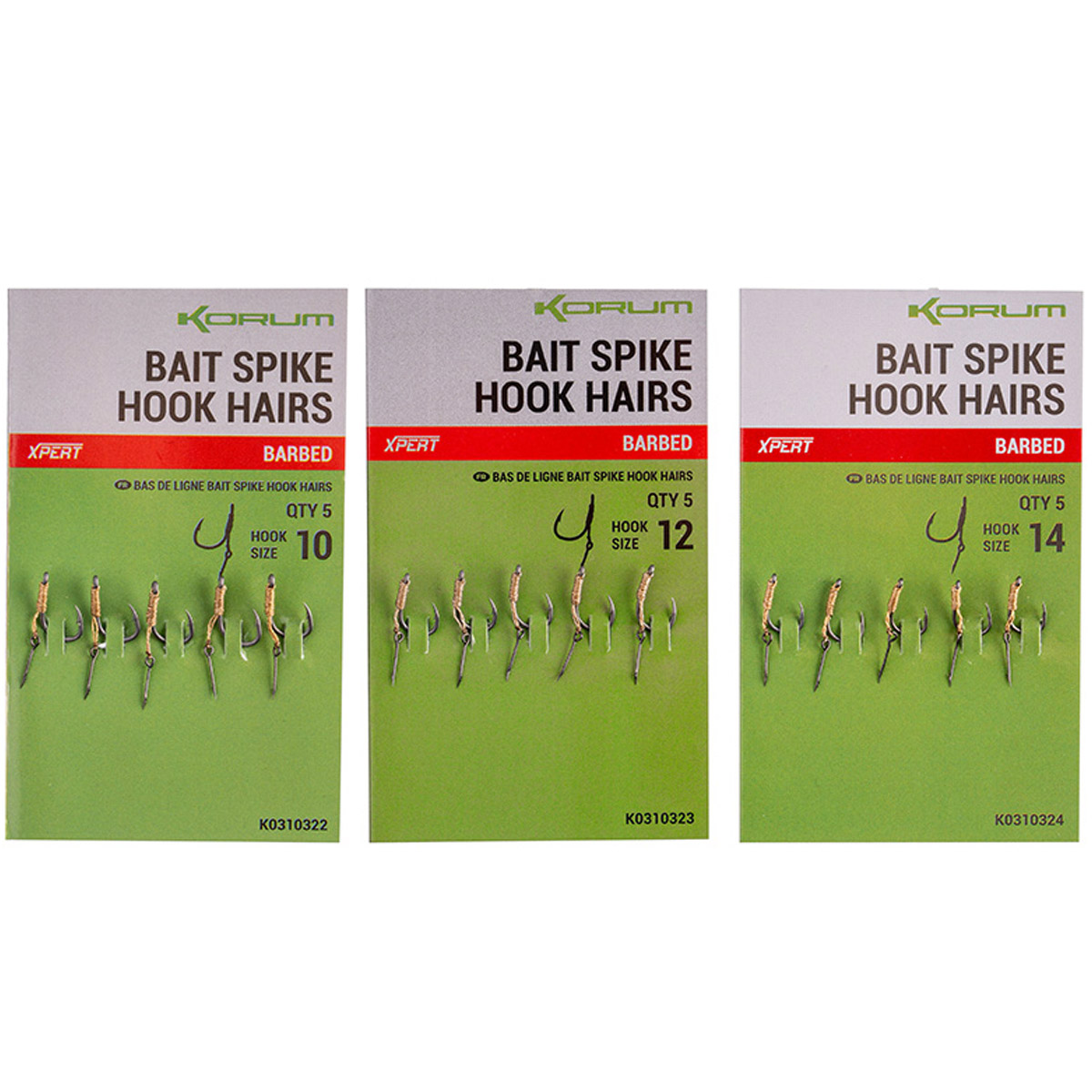 Korum Bait Spike Barbed Hook Hairs