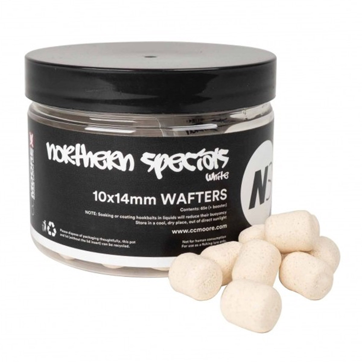 Cc Moore NS1 Dumbell Wafters White 10x14mm