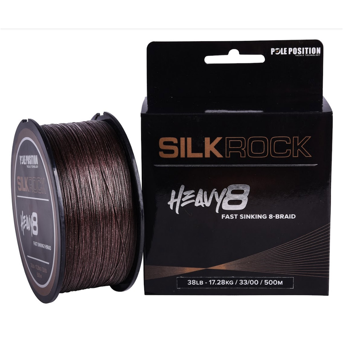 Pole Position Silkrock Heavy8 Braid 500 Meter - 0.33 mm - Zunnebeld