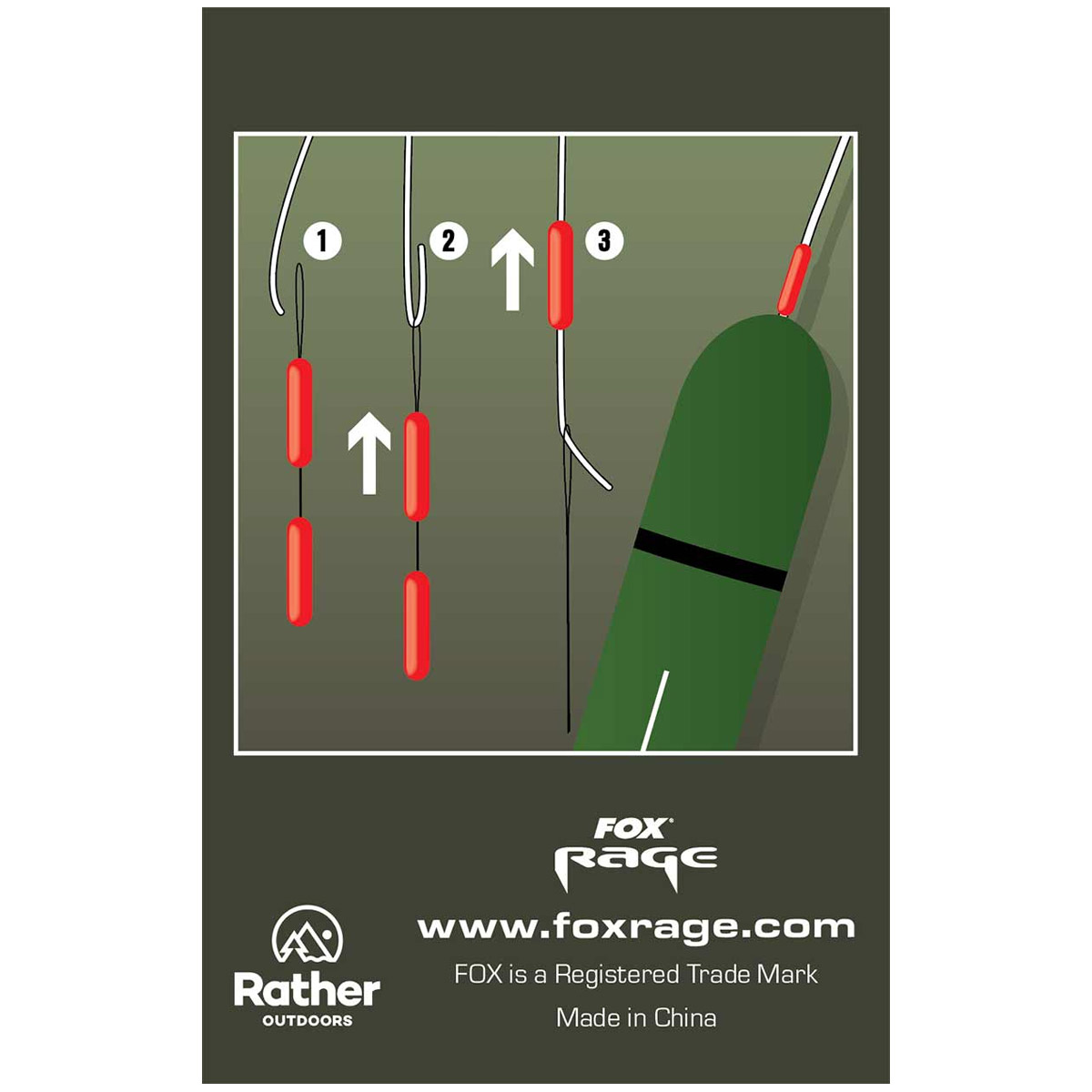 Fox Rage Predator Float Stops - Red