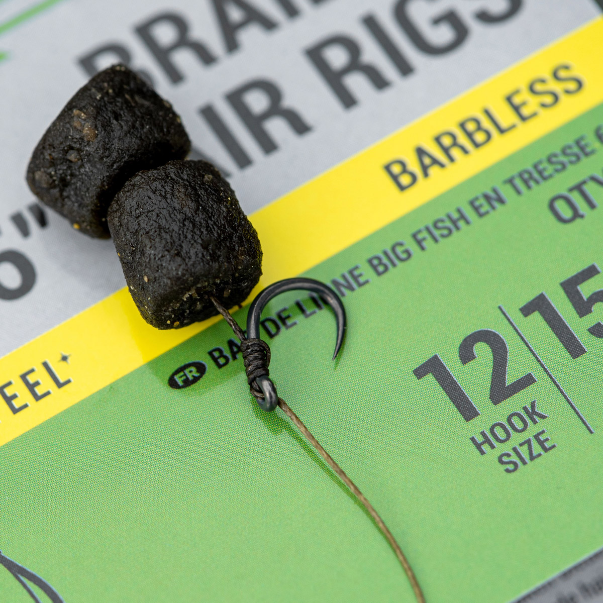 Korum Big Fish Braided Barbless Hair Rigs 6"