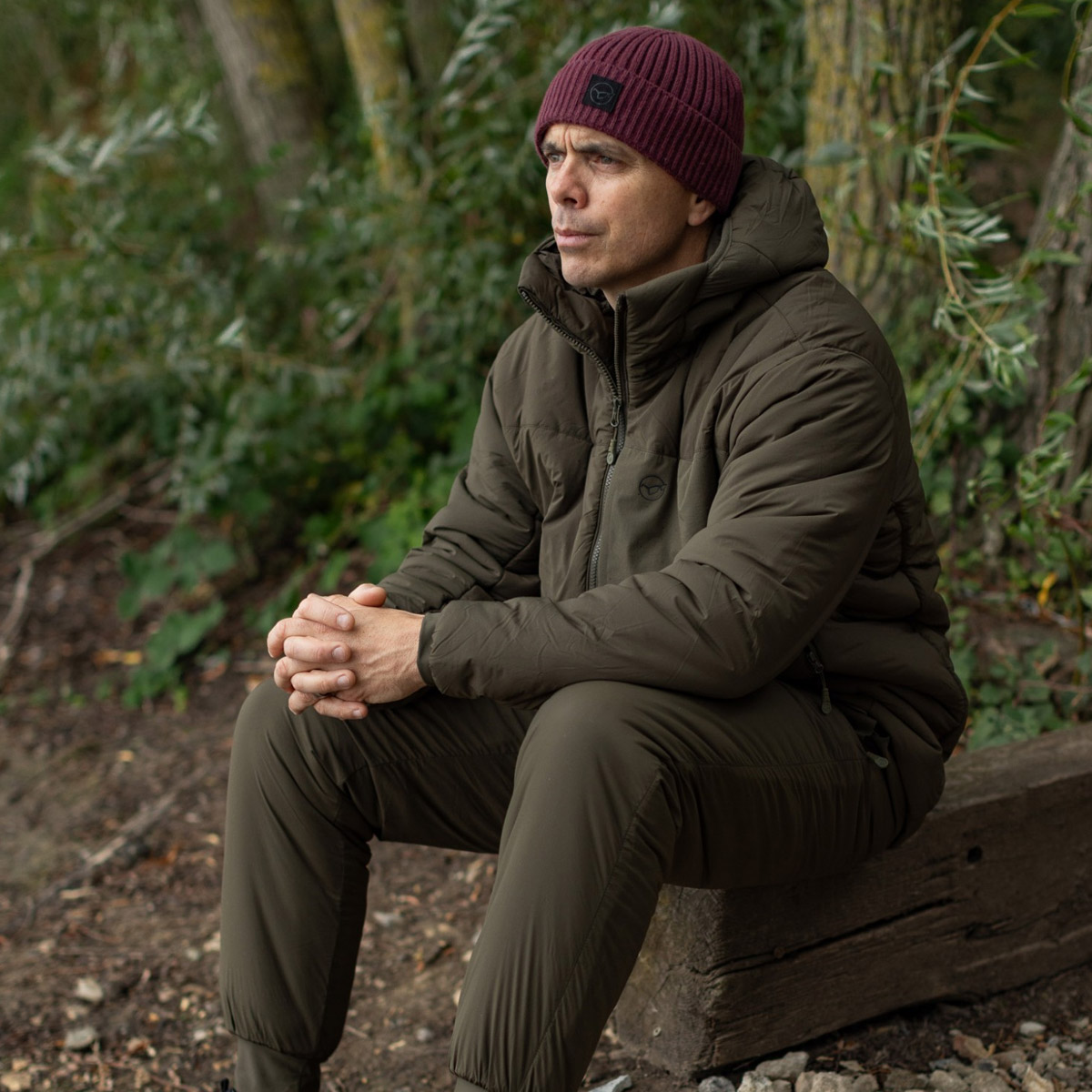 Korda Insulated Hooded Jacket Dark Olive